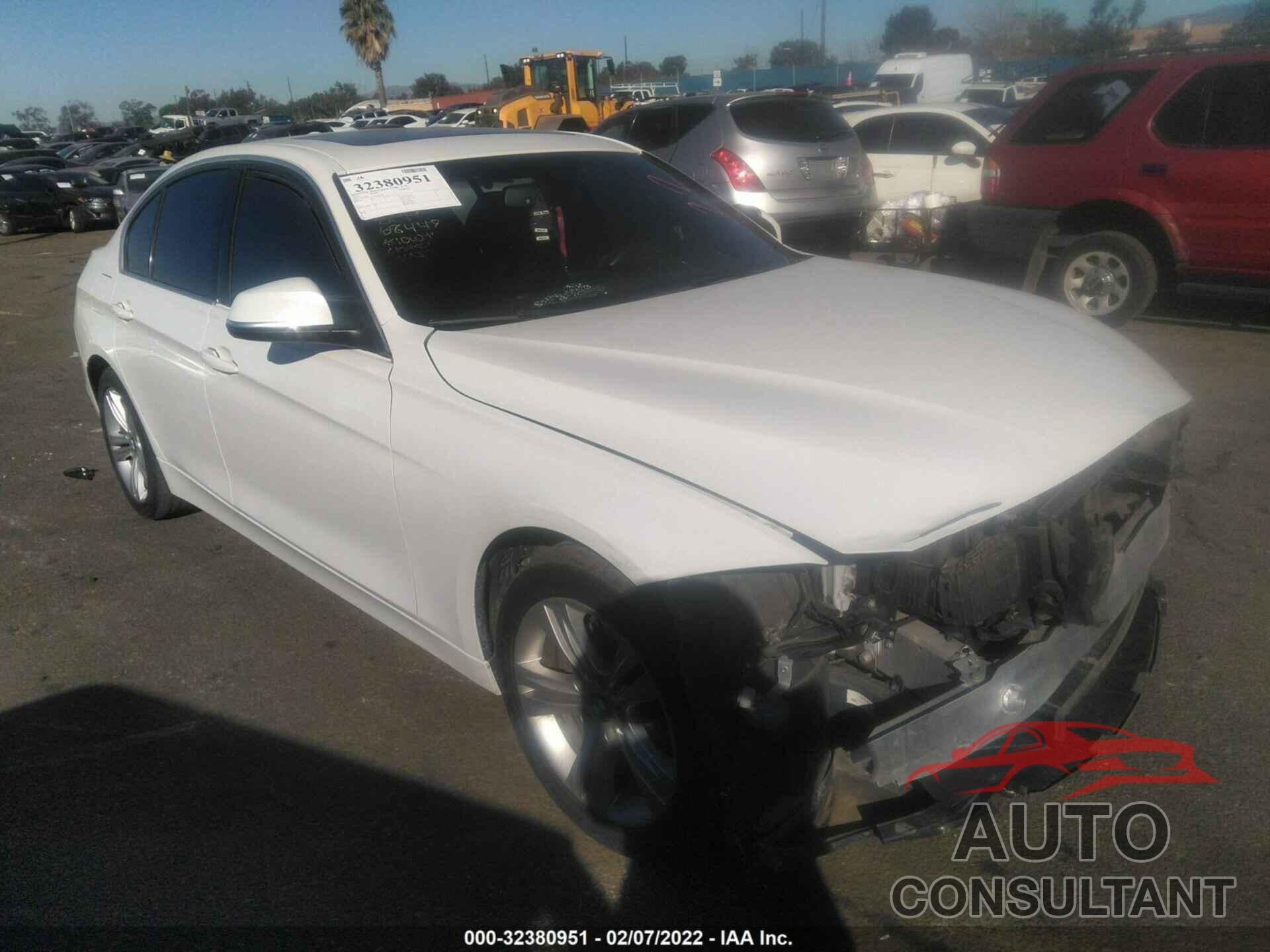 BMW 3 SERIES 2017 - WBA8B9G52HNU09180