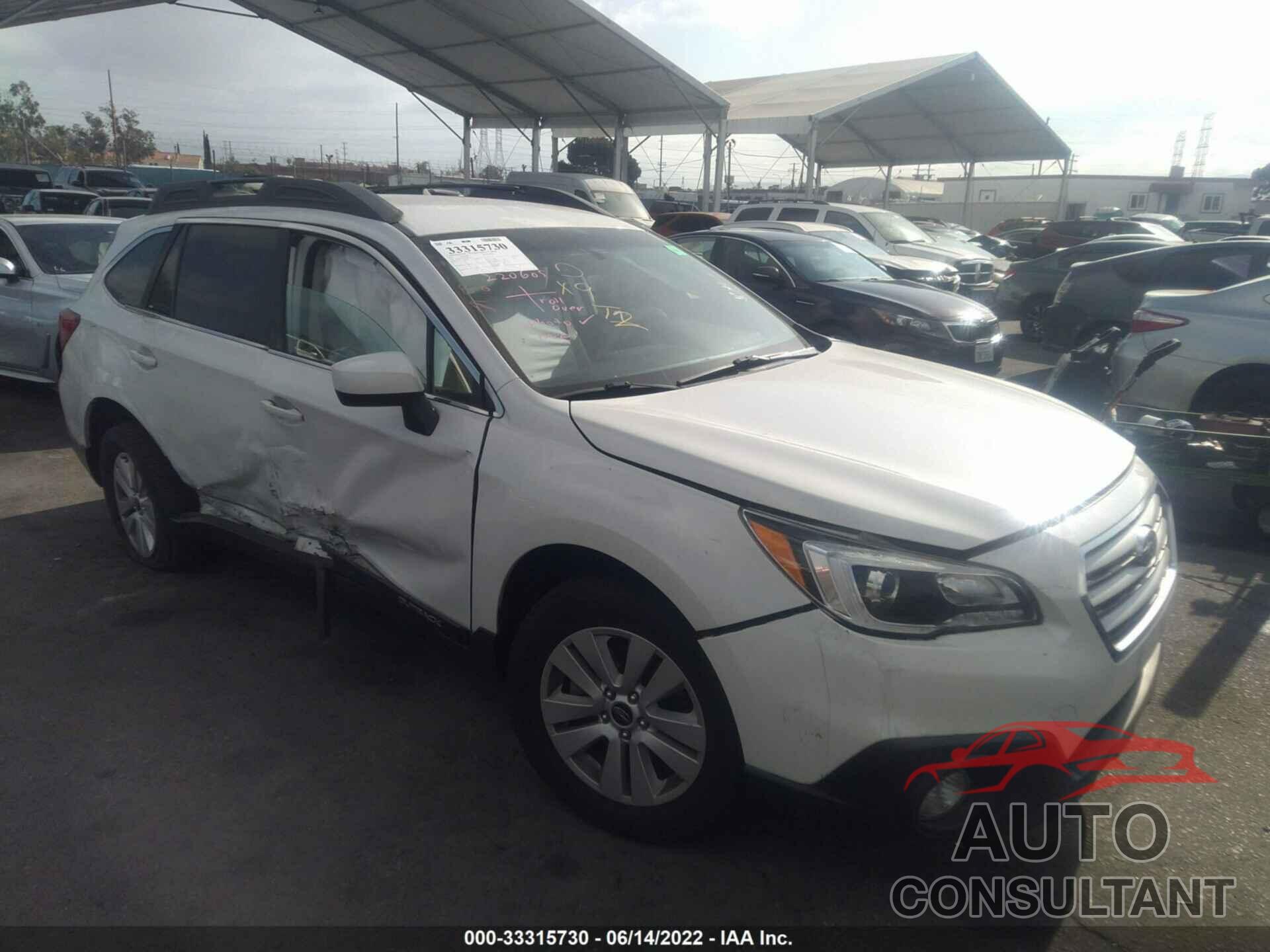 SUBARU OUTBACK 2017 - 4S4BSACC6H3355646