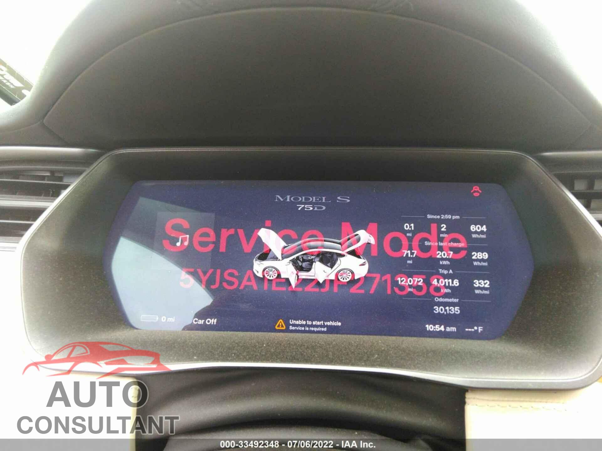 TESLA MODEL S 2018 - 5YJSA1E22JF271358