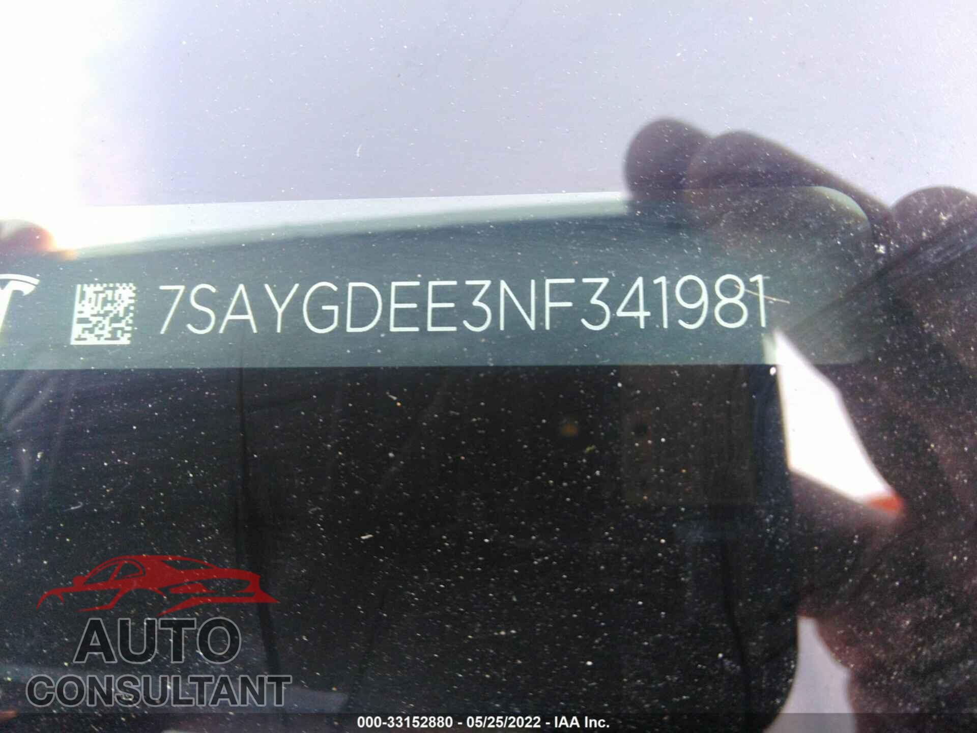 TESLA MODEL Y 2022 - 7SAYGDEE3NF341981