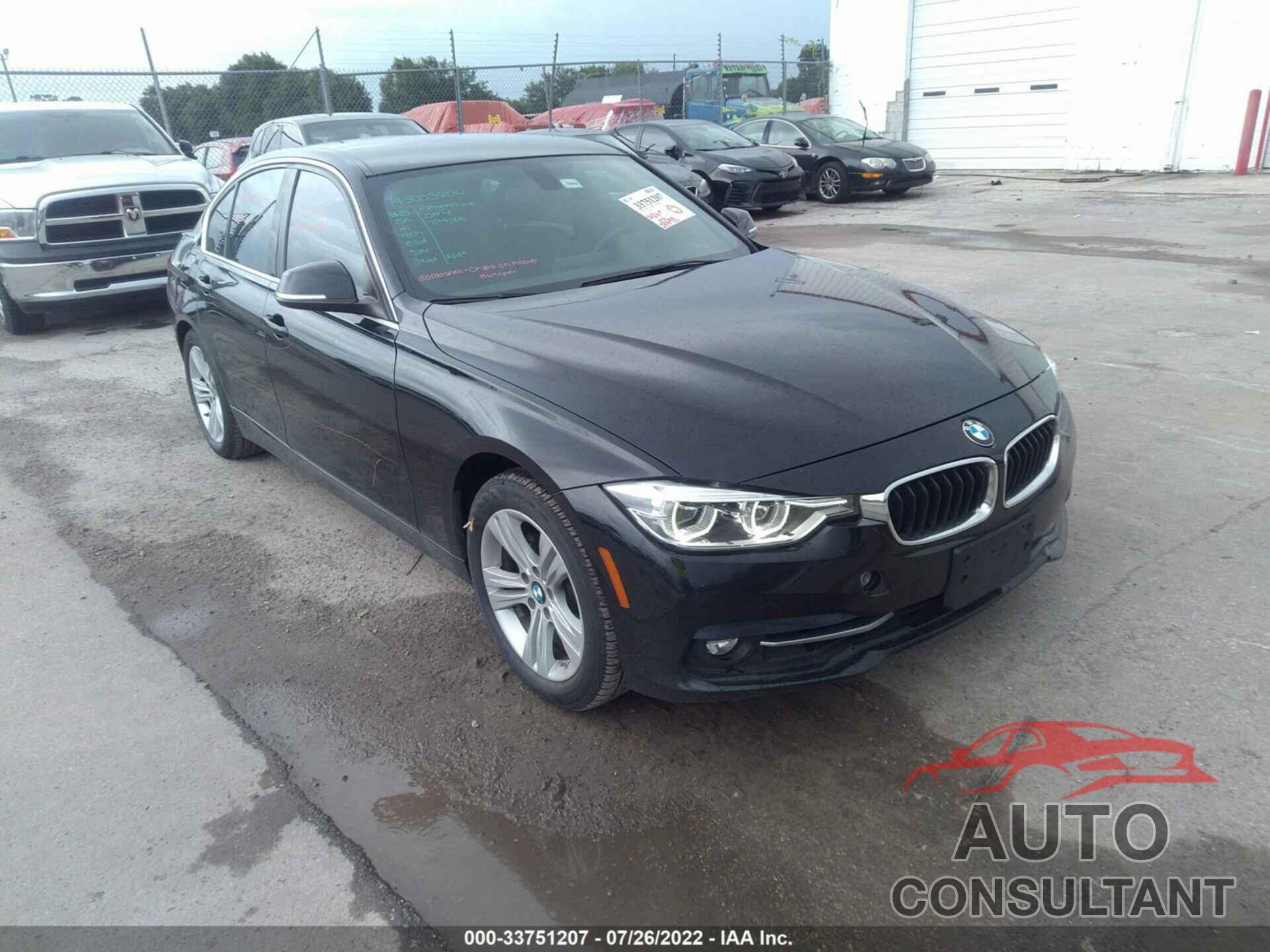 BMW 3 SERIES 2018 - WBA8B9G51JNU57971