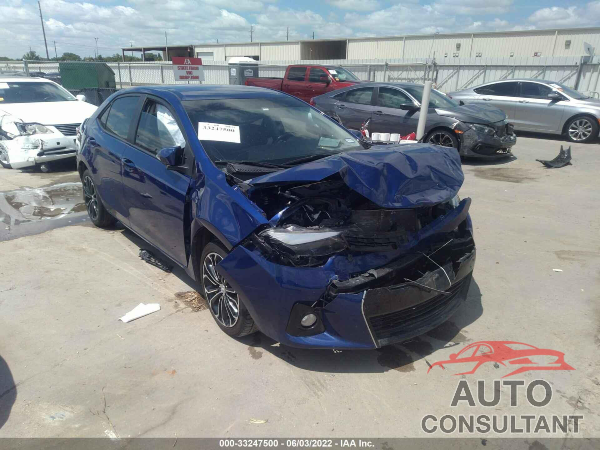 TOYOTA COROLLA 2016 - 2T1BURHE3GC701097