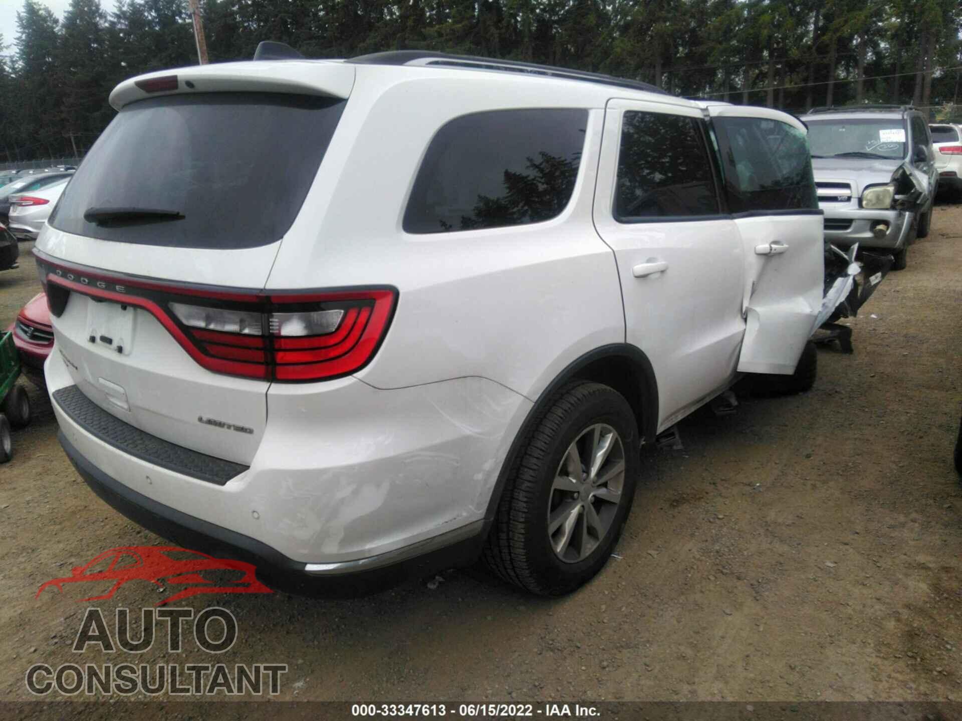 DODGE DURANGO 2016 - 1C4RDJDG8GC484971