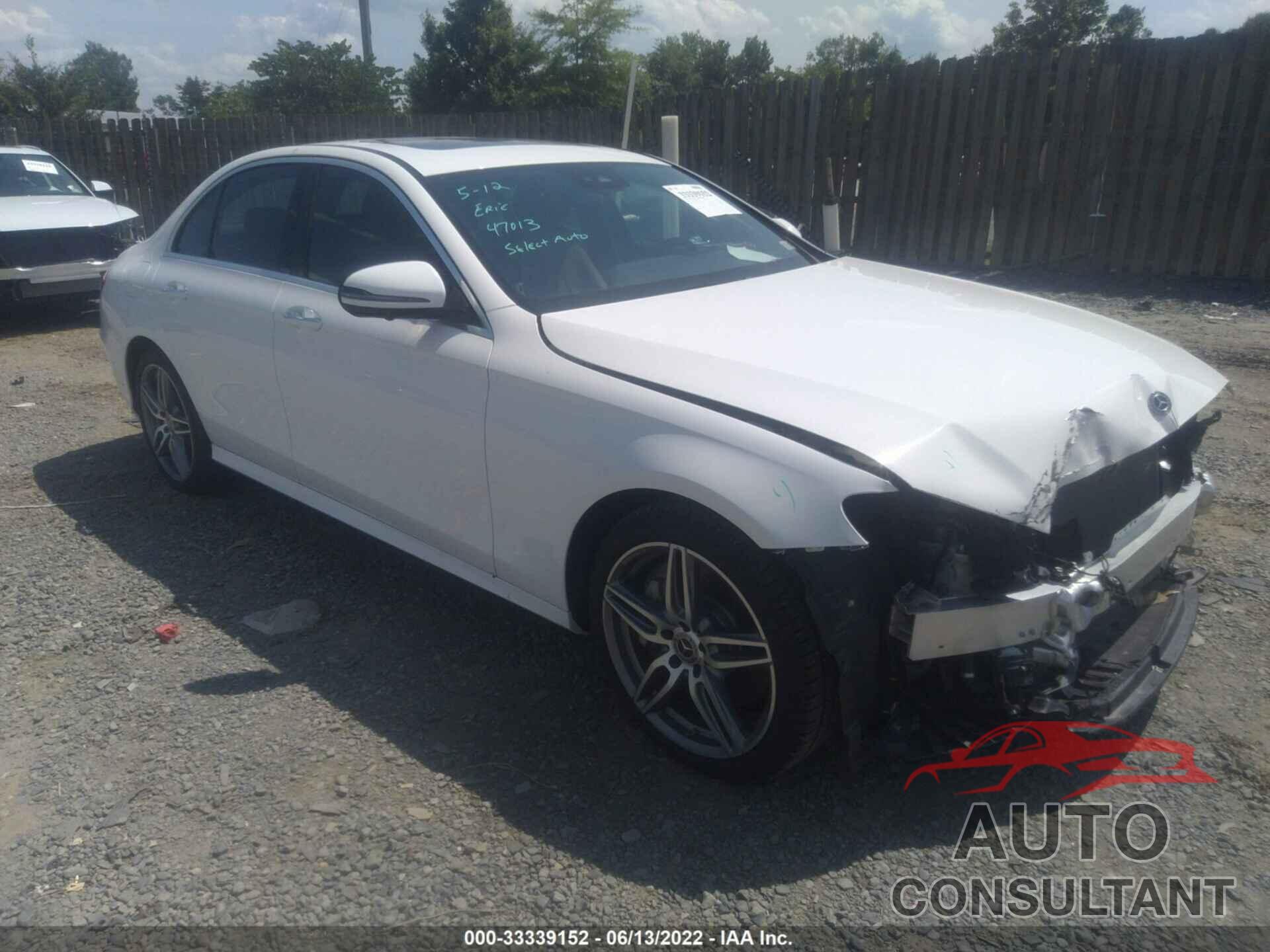 MERCEDES-BENZ E-CLASS 2019 - WDDZF4JB2KA663893