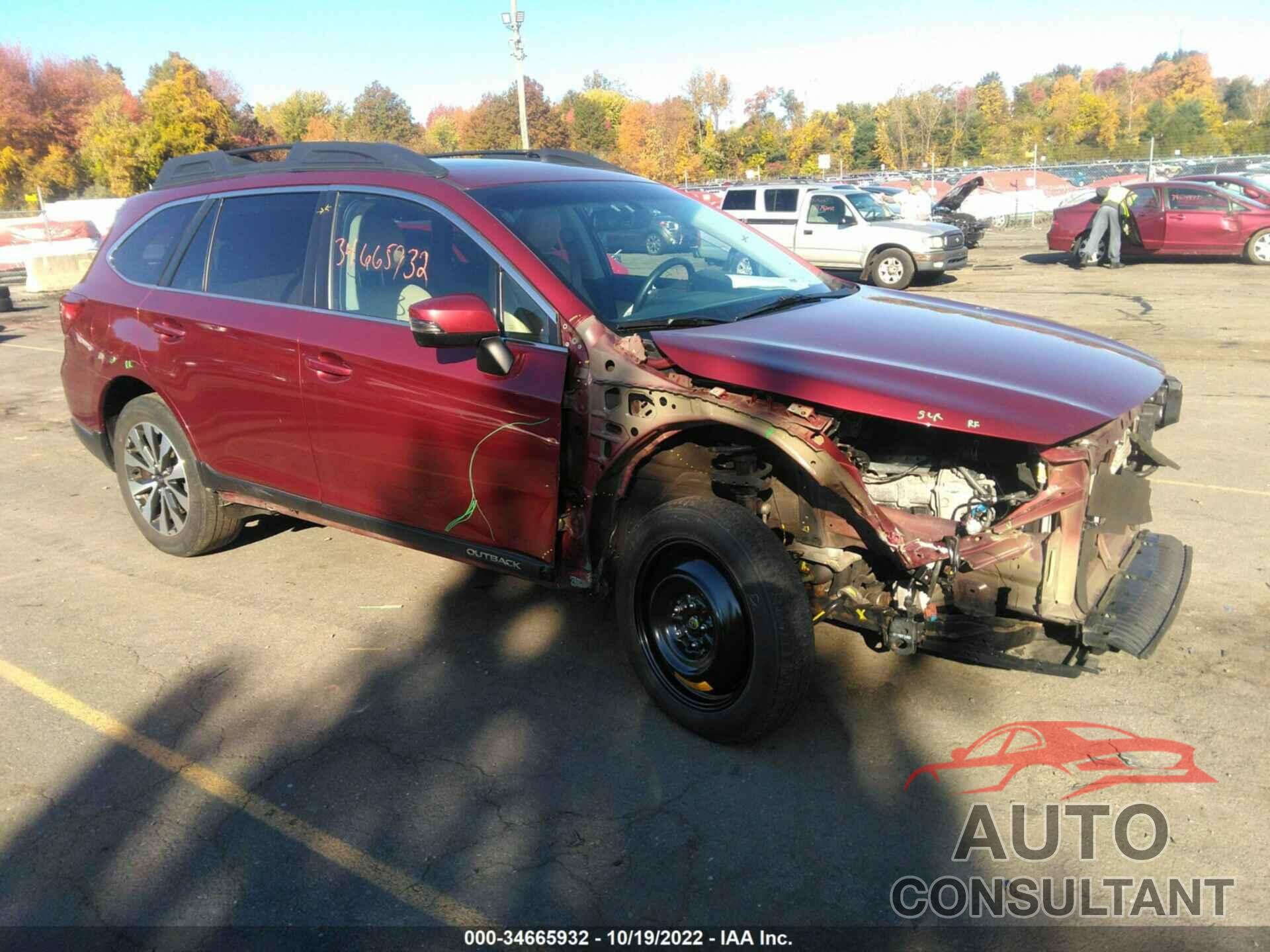 SUBARU OUTBACK 2017 - 4S4BSAKC9H3302909