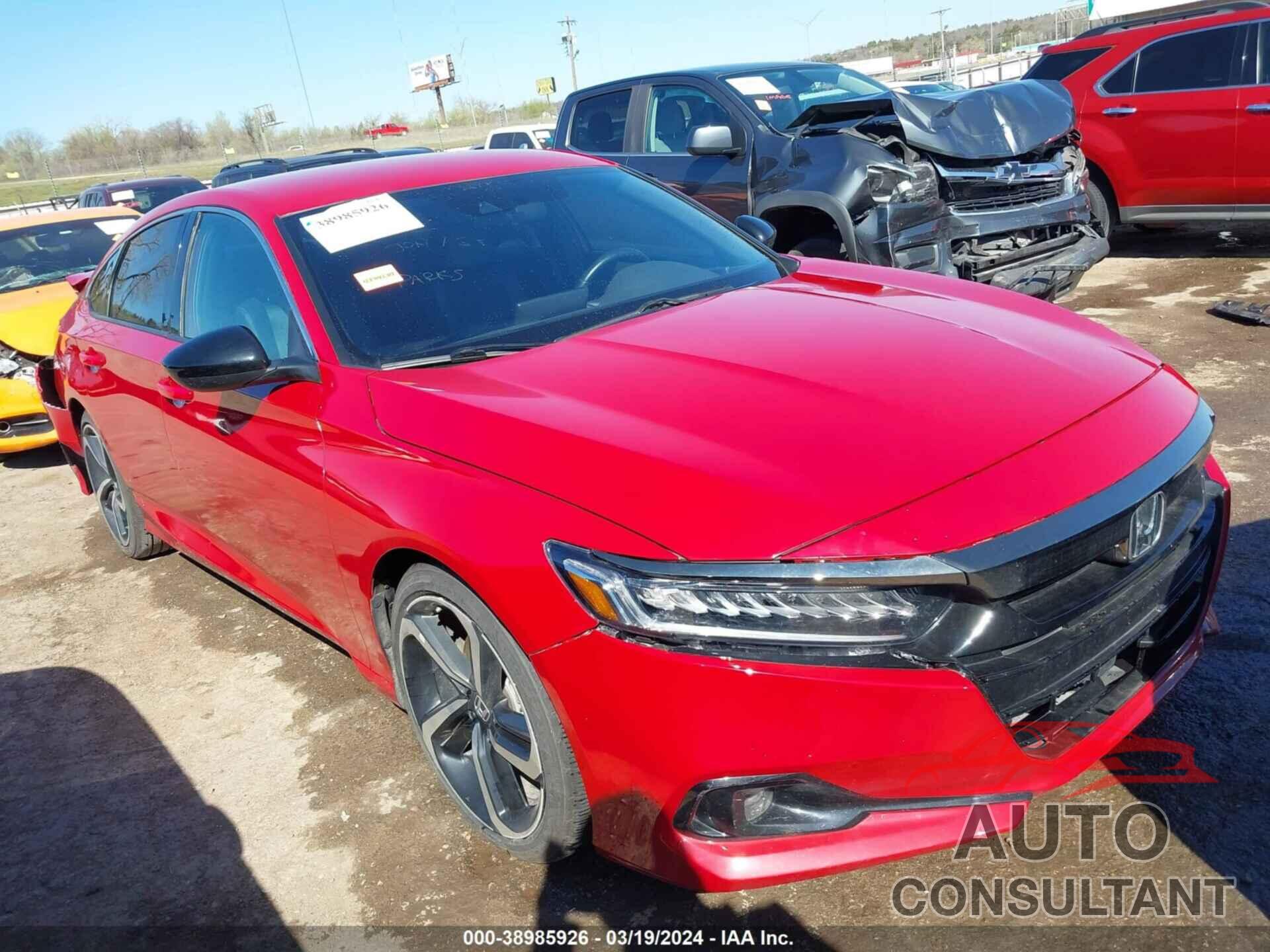 HONDA ACCORD 2021 - 1HGCV1F31MA101393