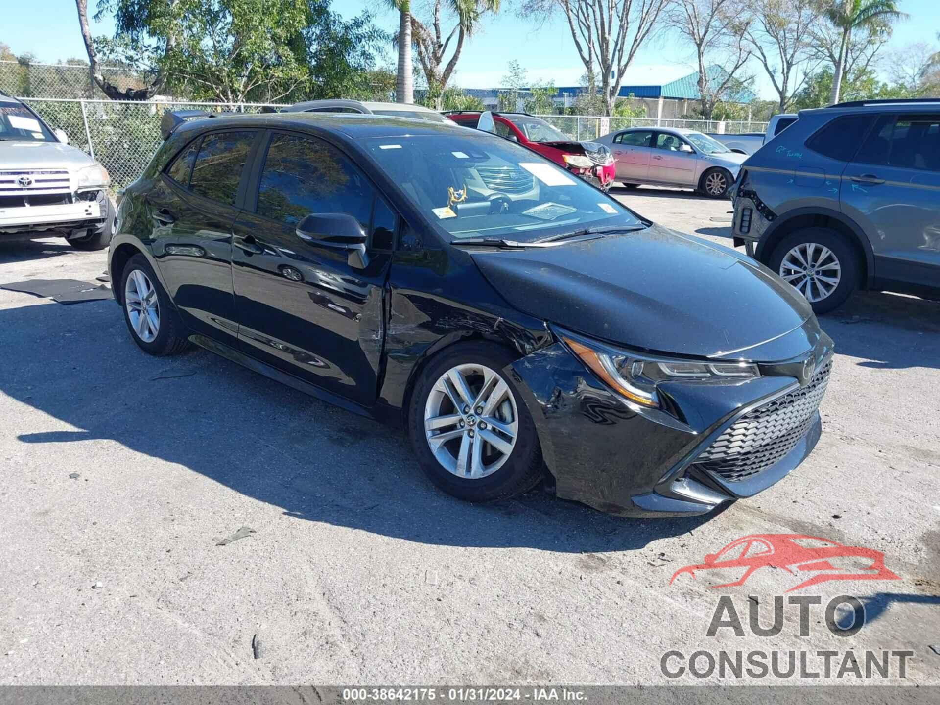 TOYOTA COROLLA 2019 - JTNK4RBE6K3033768