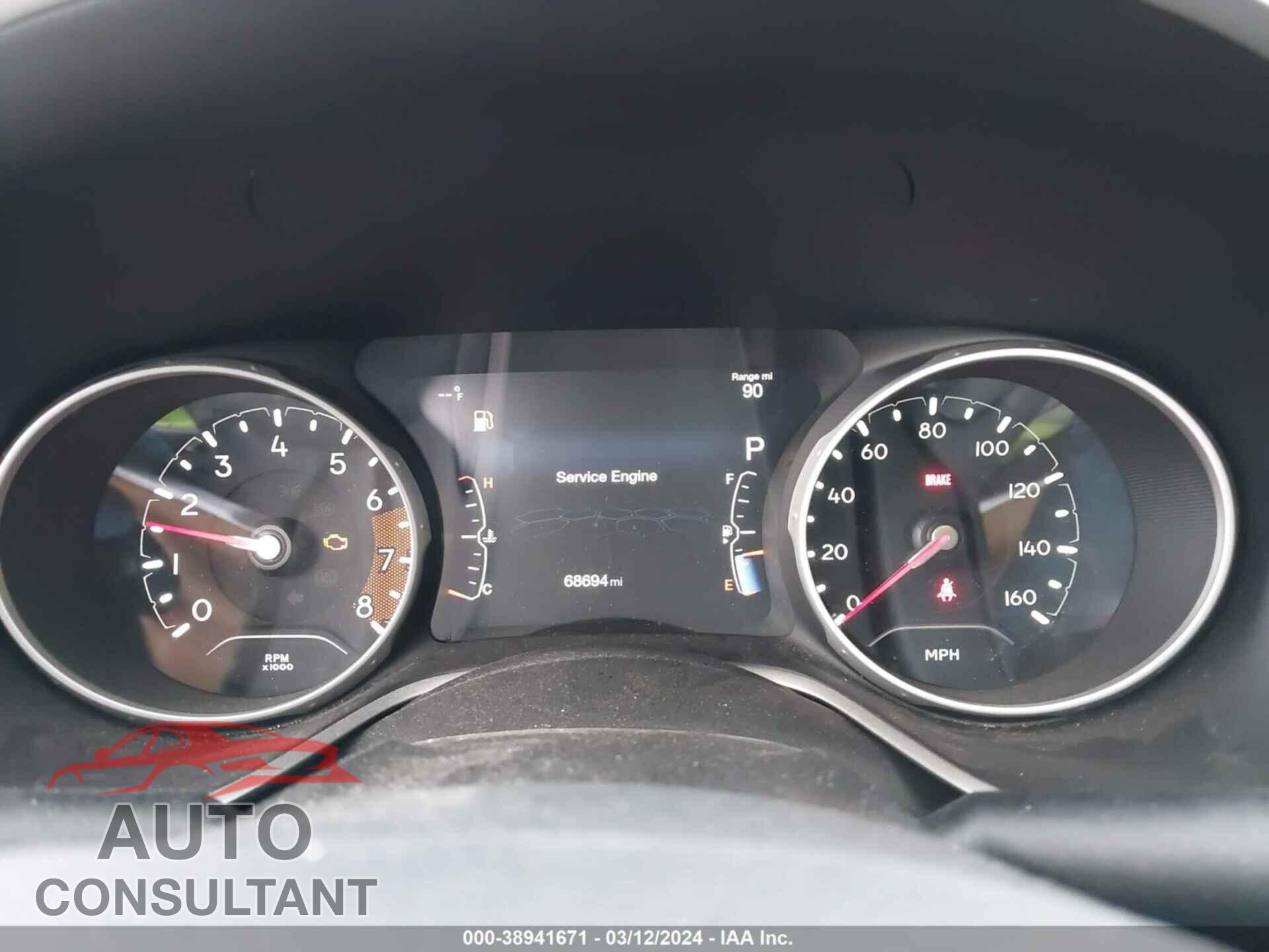 JEEP COMPASS 2017 - 3C4NJDCB2HT634335