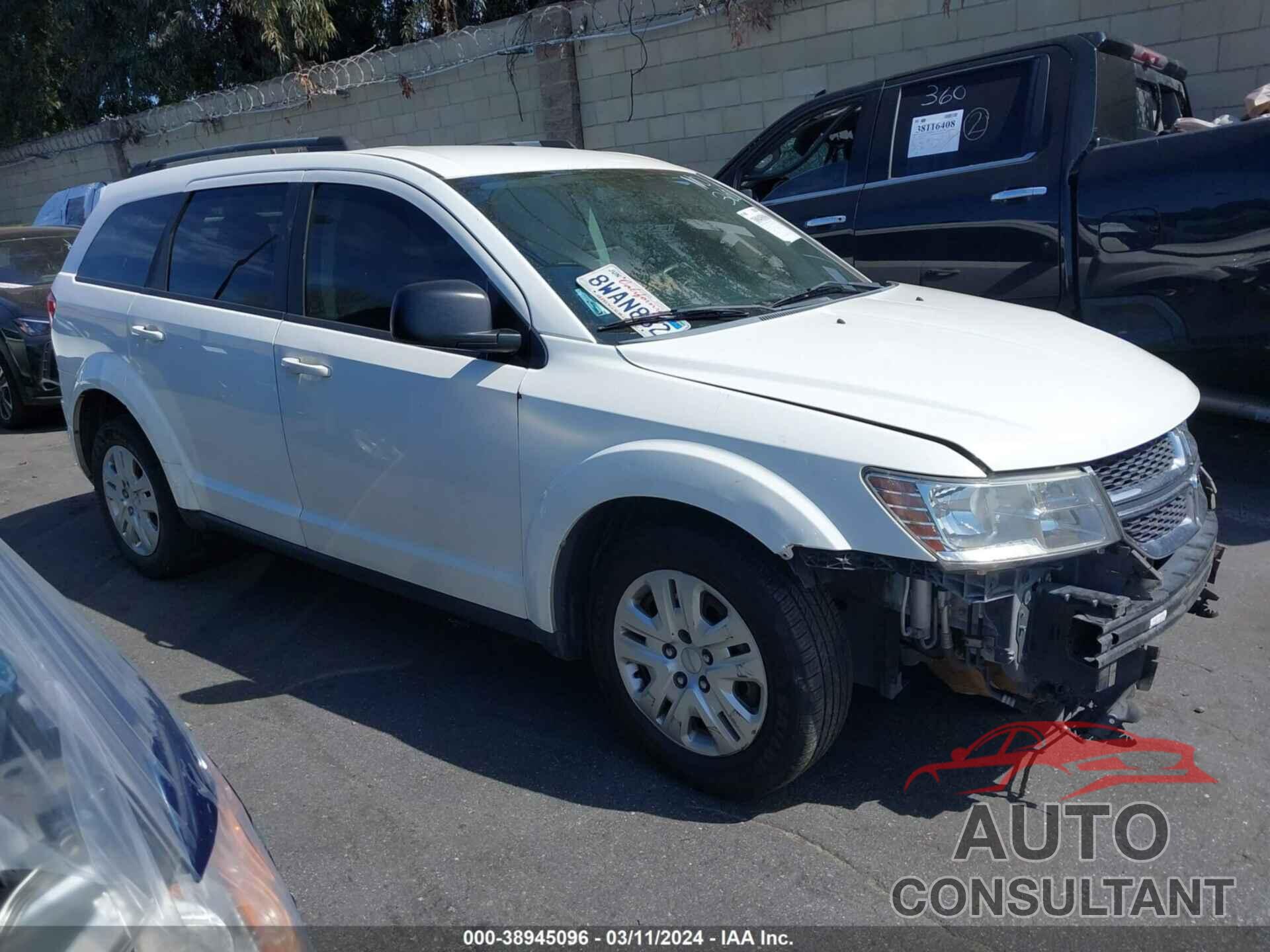 DODGE JOURNEY 2016 - 3C4PDCAB2GT197366