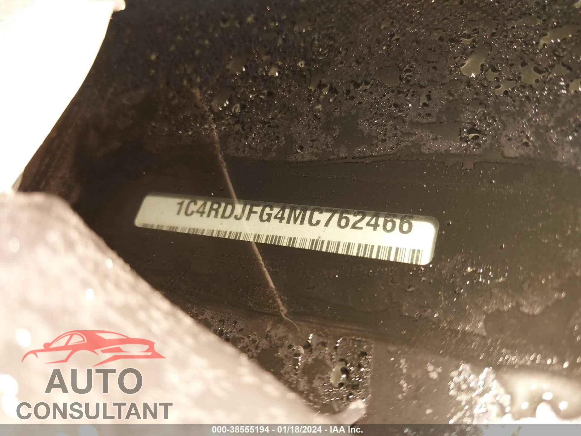DODGE DURANGO 2021 - 1C4RDJFG4MC762466