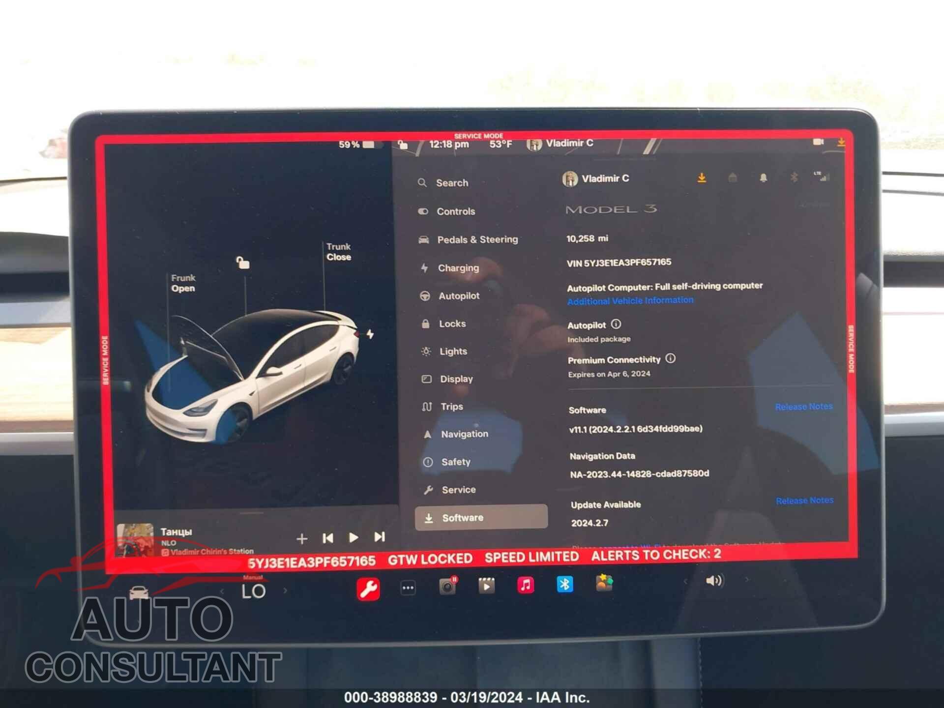 TESLA MODEL 3 2023 - 5YJ3E1EA3PF657165