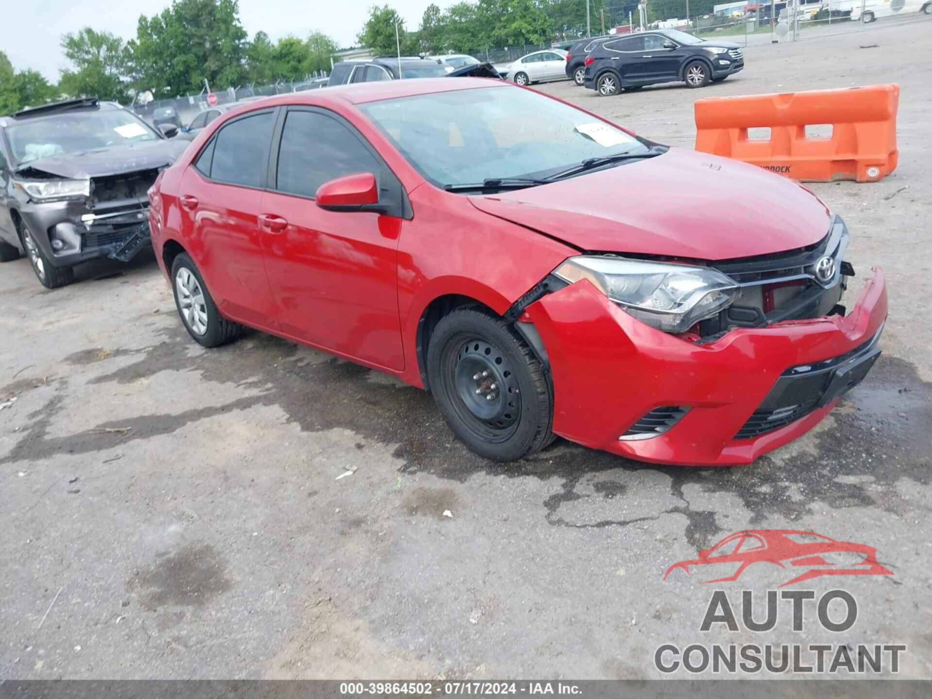 TOYOTA COROLLA 2016 - 2T1BURHE9GC536446