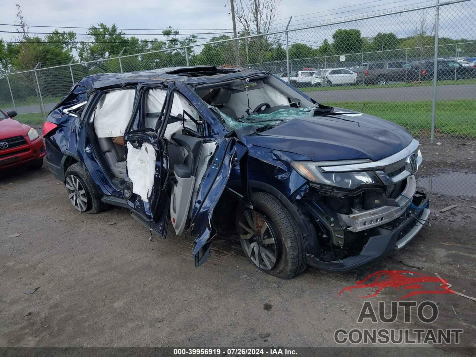 HONDA PILOT 2019 - 5FNYF6H51KB066842