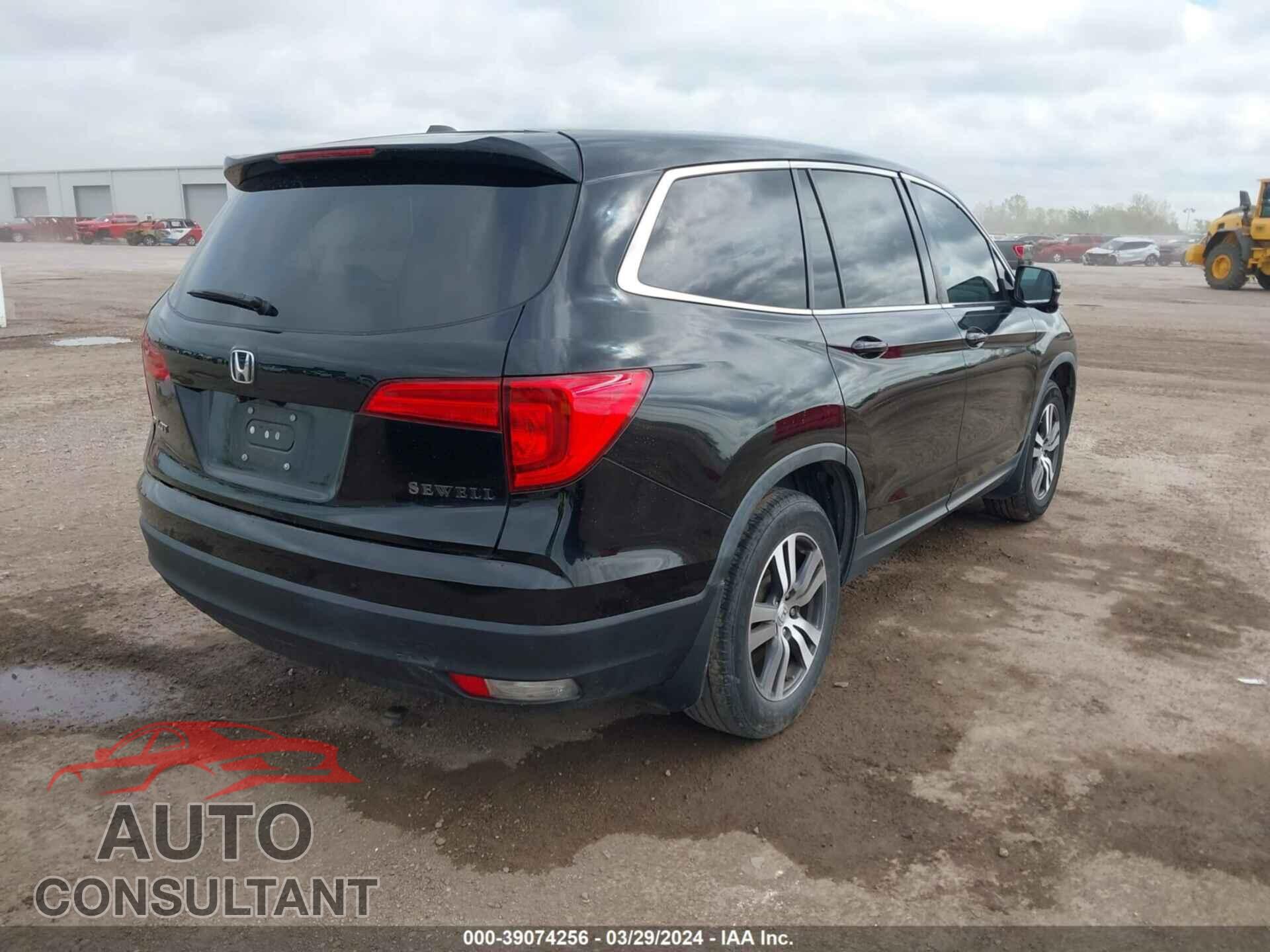HONDA PILOT 2017 - 5FNYF5H86HB031971