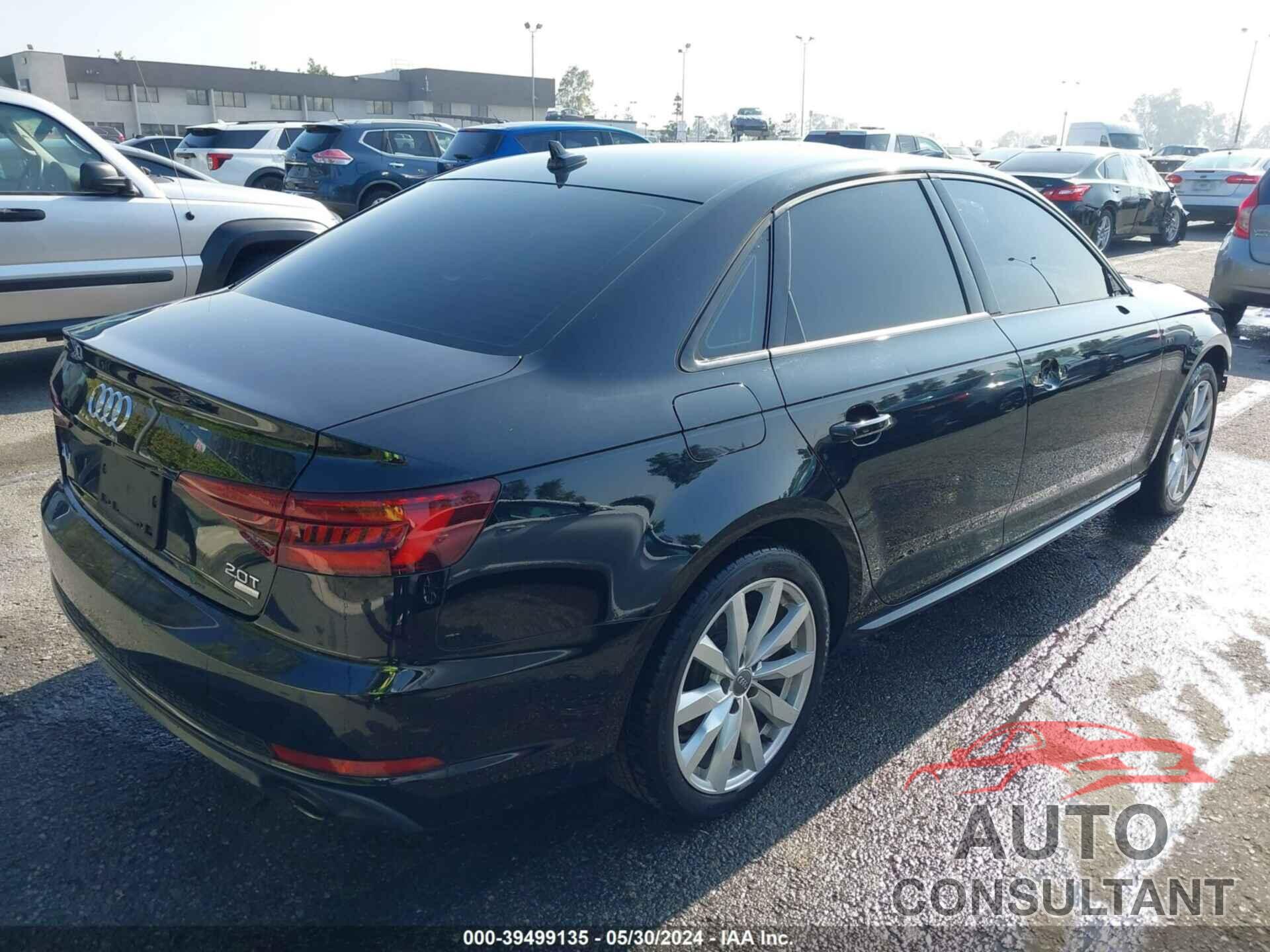 AUDI A4 2018 - WAUKMAF48JA129898