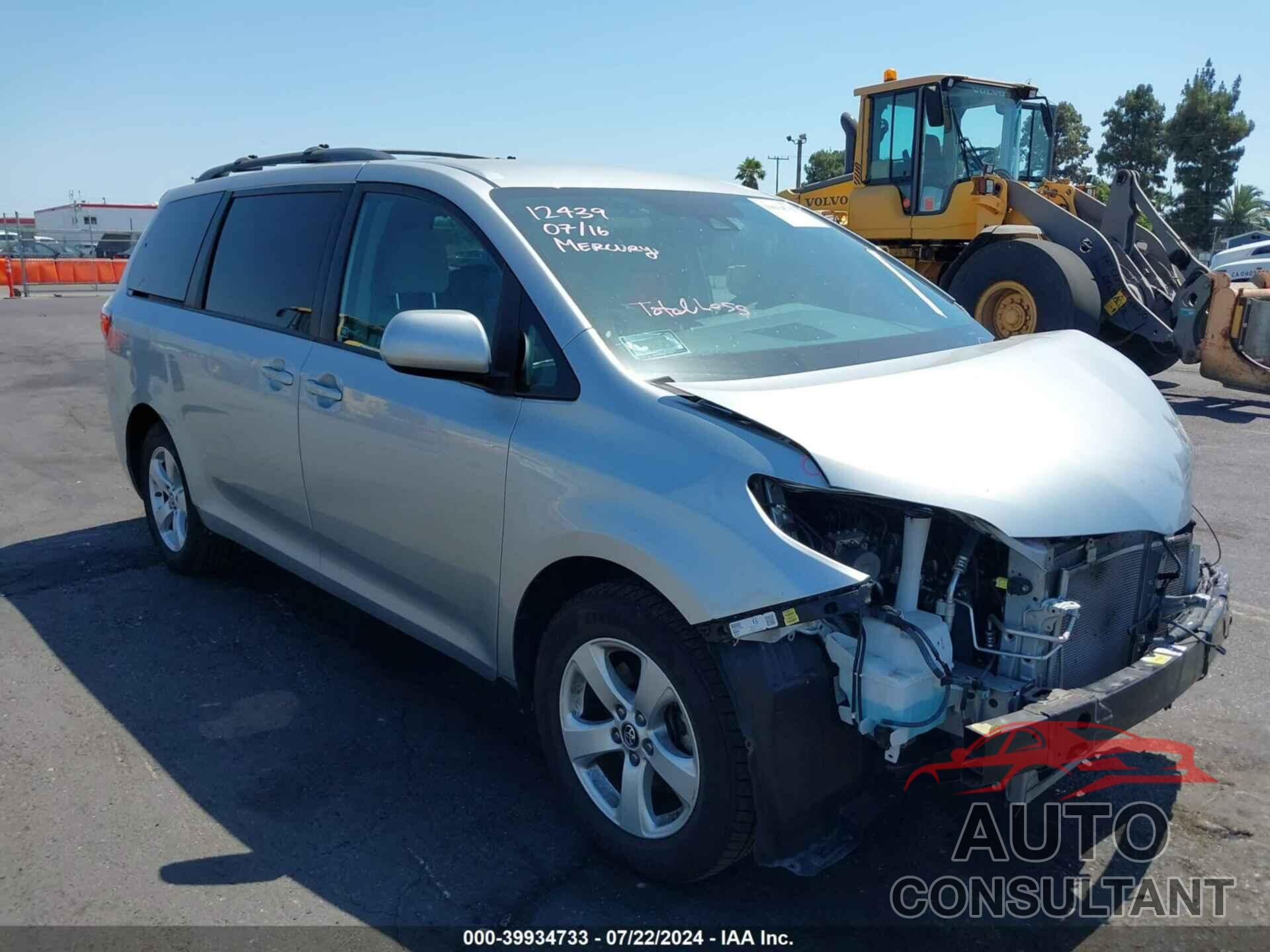 TOYOTA SIENNA 2020 - 5TDKZ3DC0LS055778