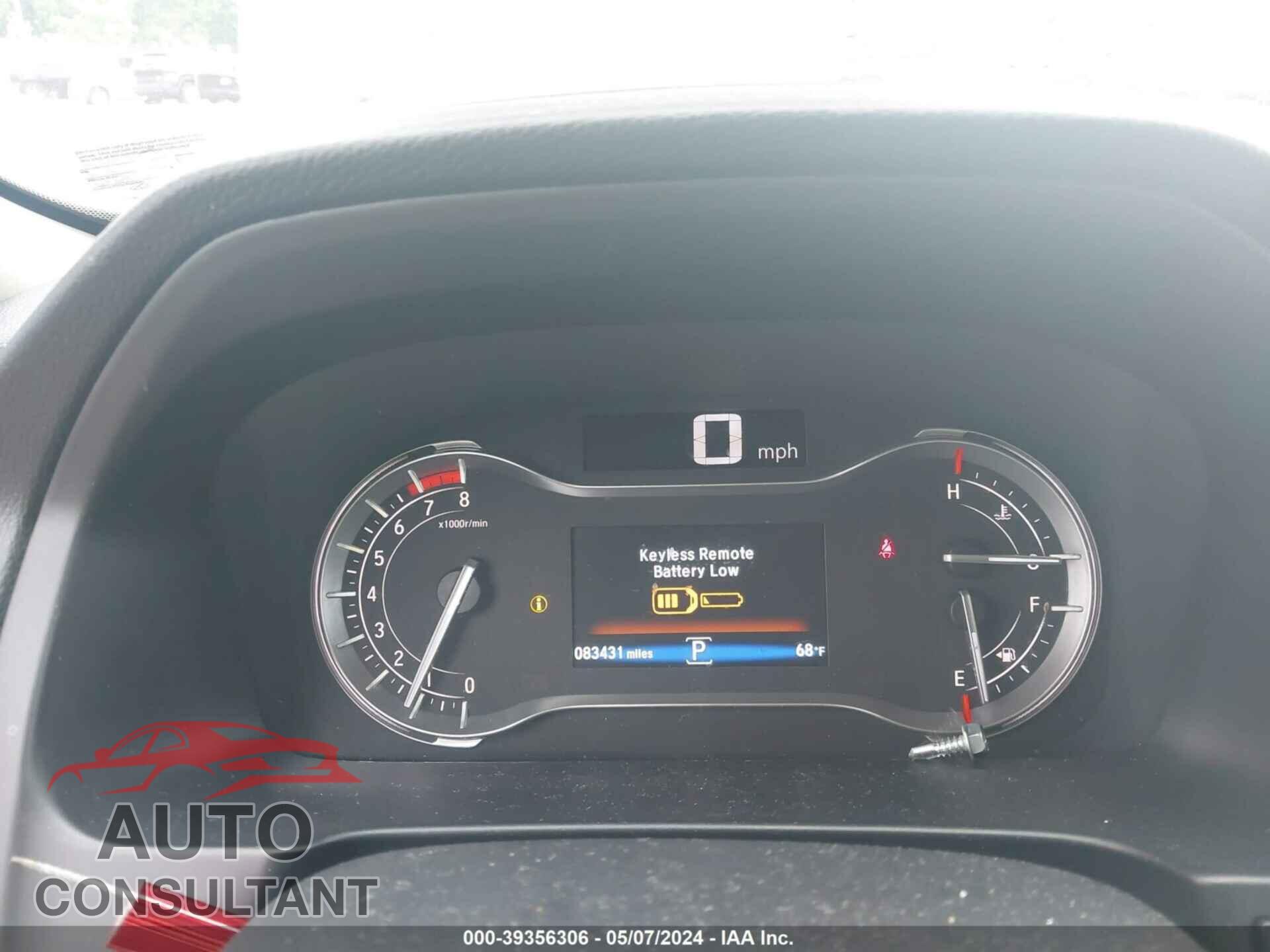 HONDA PILOT 2017 - 5FNYF5H36HB019209