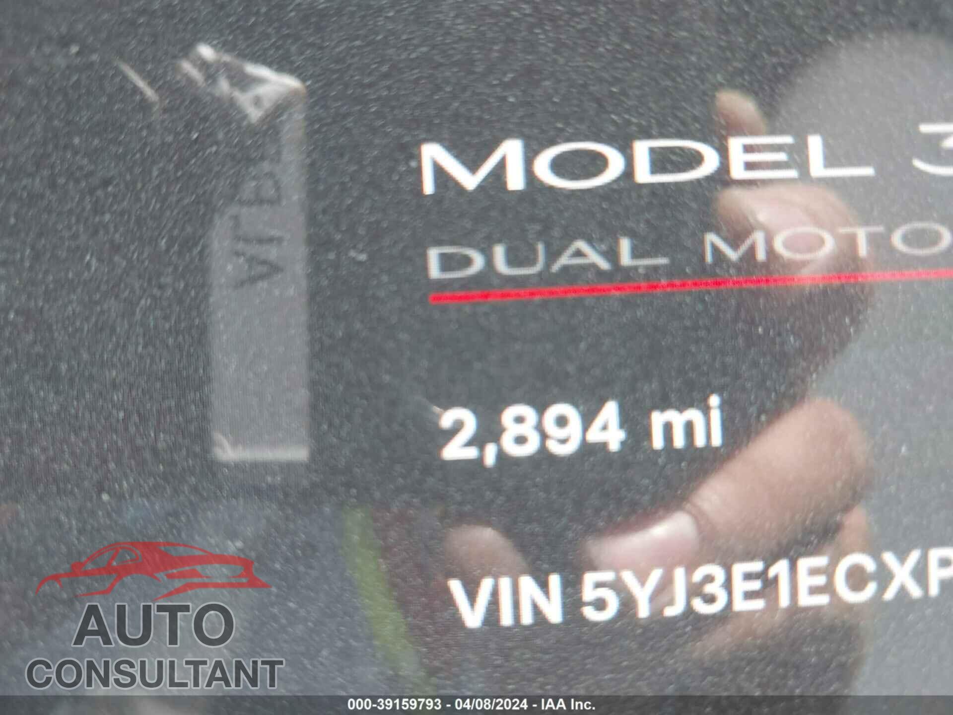 TESLA MODEL 3 2023 - 5YJ3E1ECXPF596687