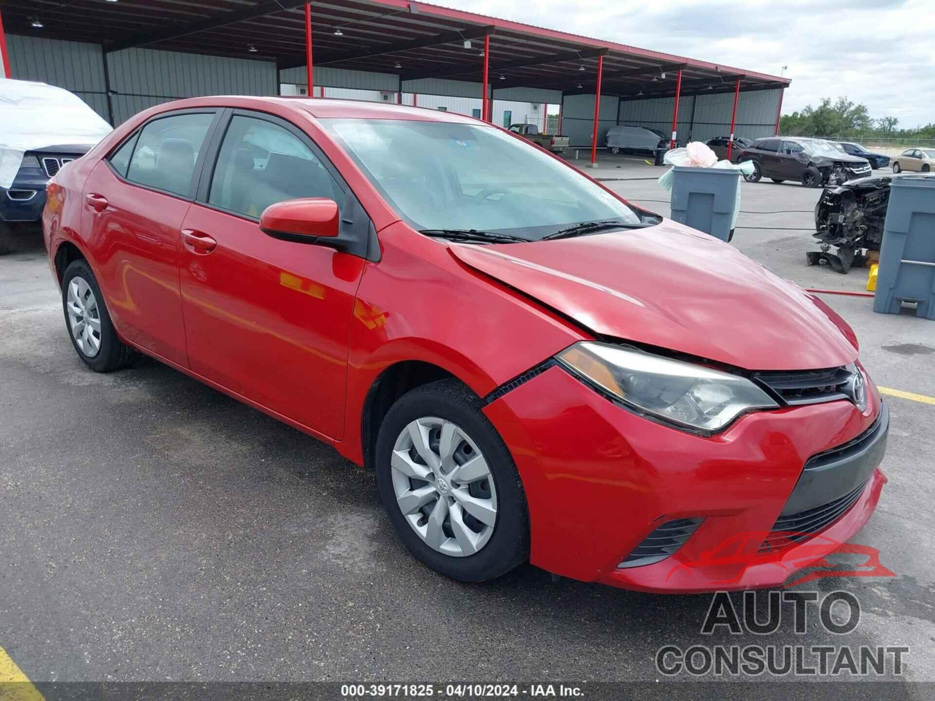 TOYOTA COROLLA 2016 - 5YFBURHE1GP437569