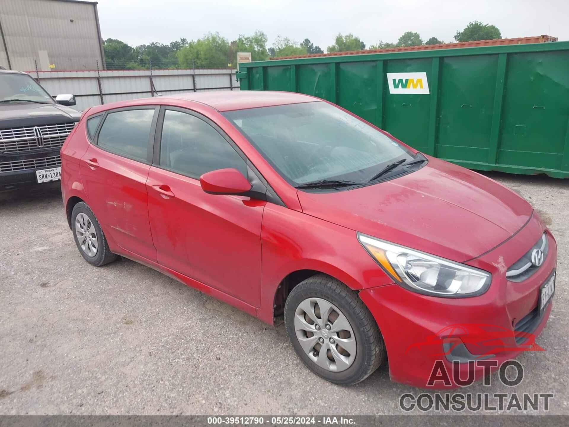 HYUNDAI ACCENT 2017 - KMHCT5AE5HU321477