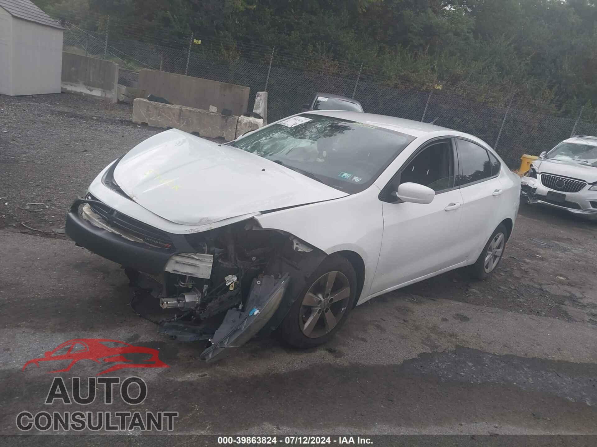 DODGE DART 2015 - 1C3CDFBB3FD351039