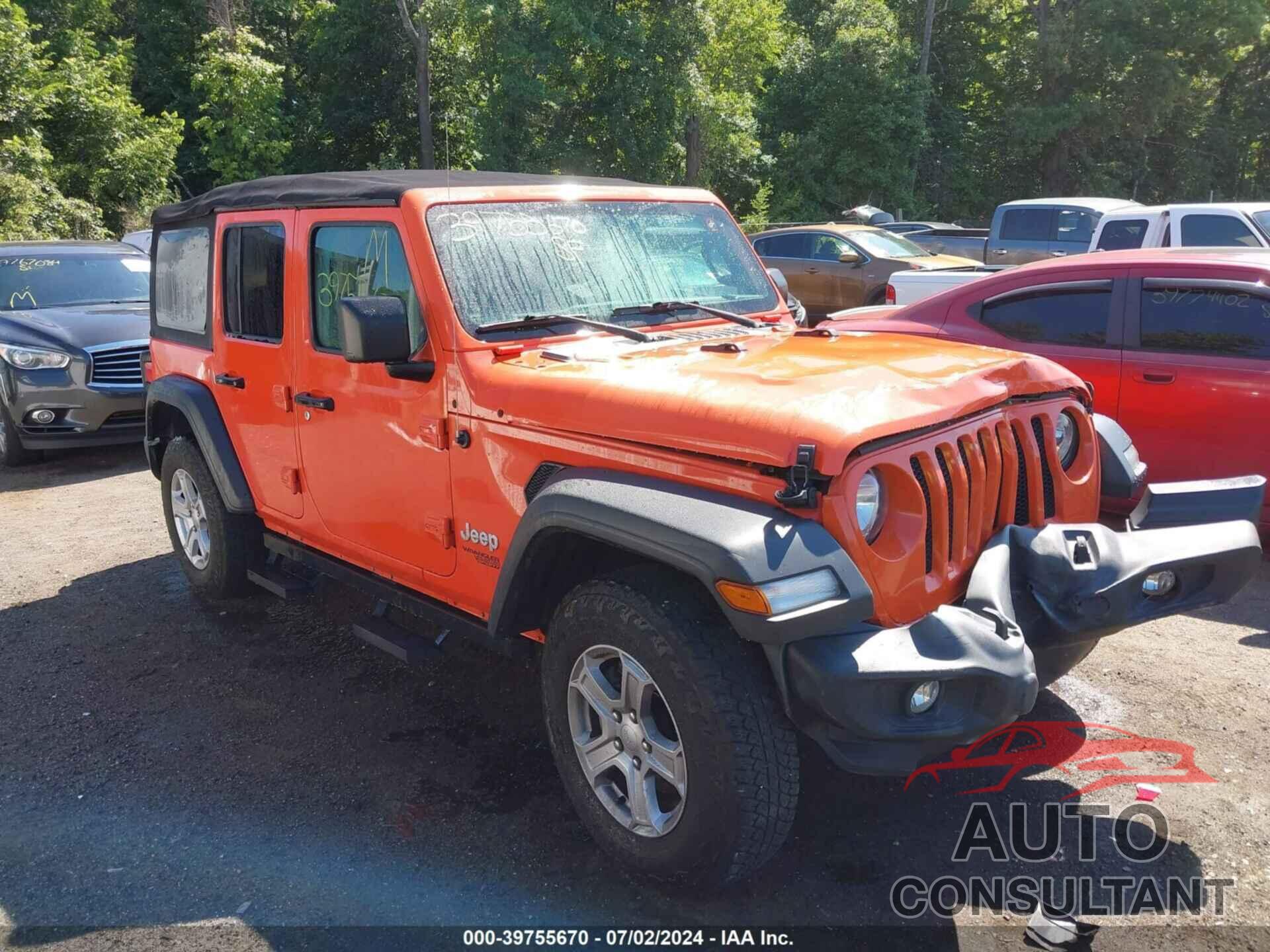 JEEP WRANGLER UNLIMITED 2018 - 1C4HJXDG1JW274516