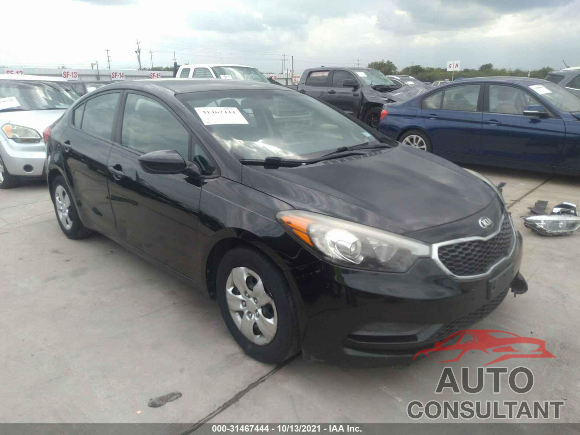 KIA FORTE 2016 - KNAFK4A64G5605874