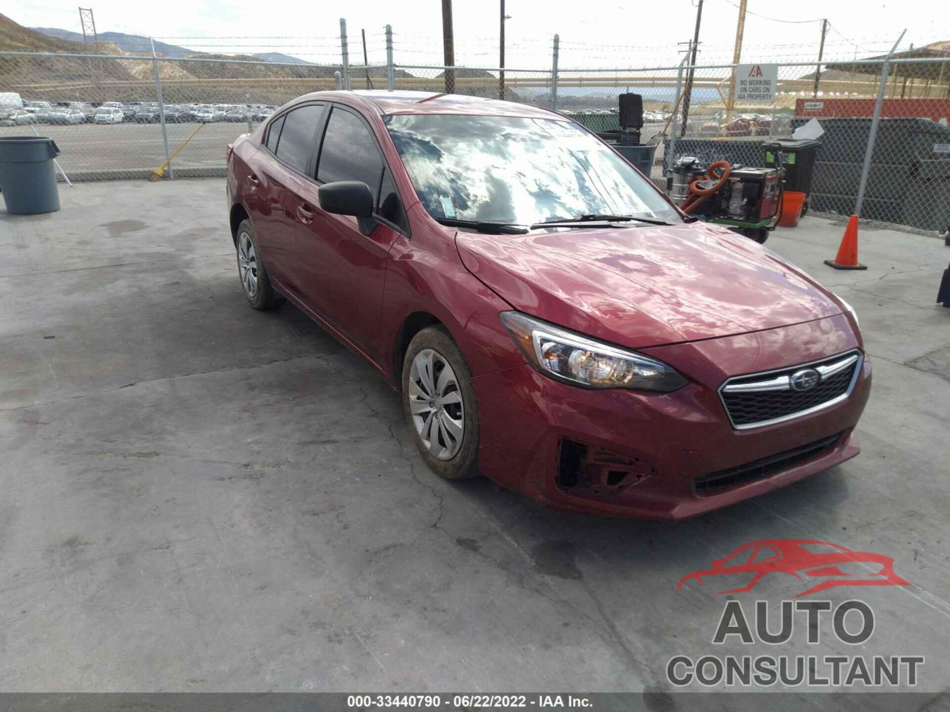 SUBARU IMPREZA 2018 - 4S3GKAA61J3609504