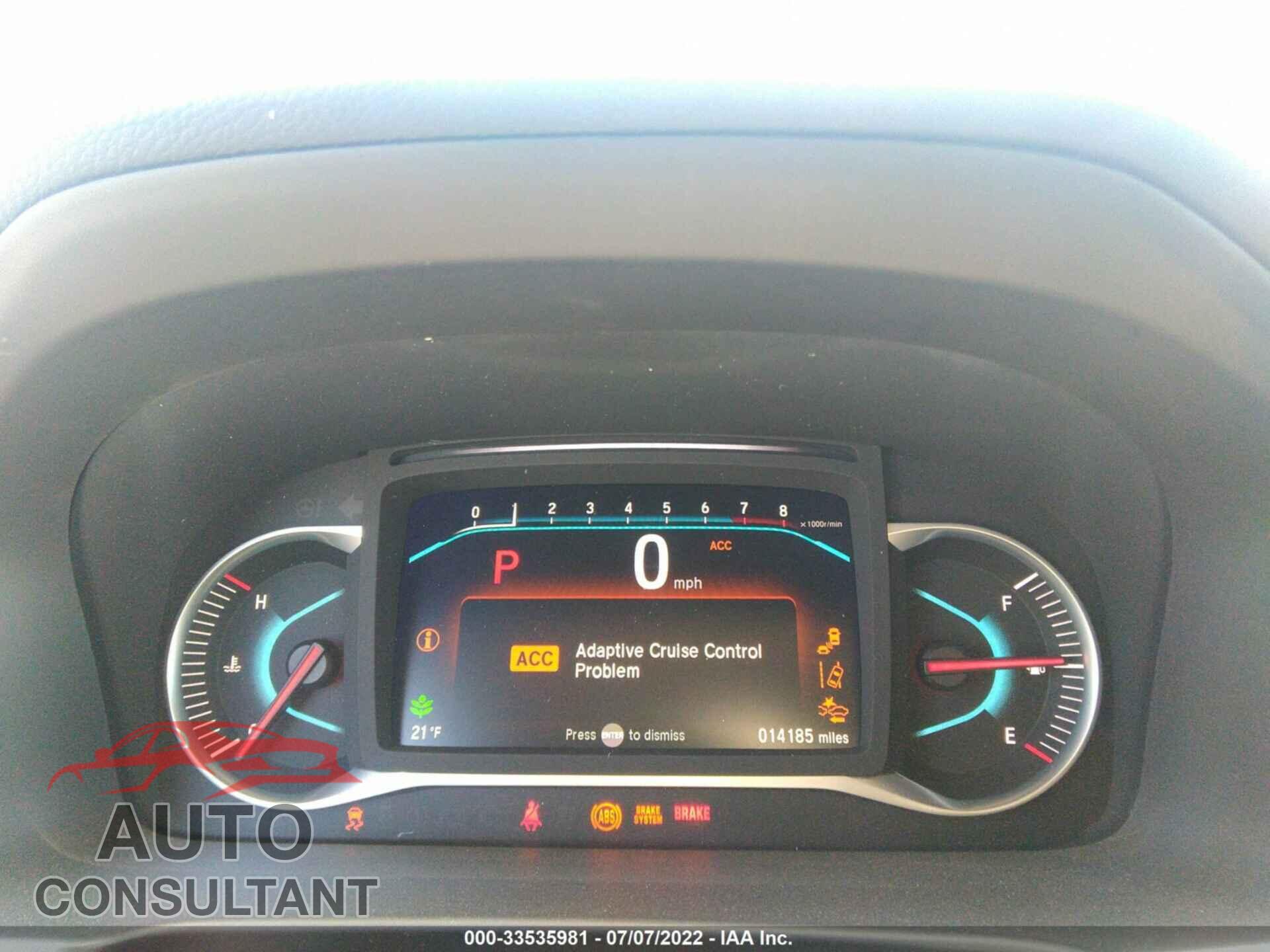 HONDA PILOT 2021 - 5FNYF5H25MB024791