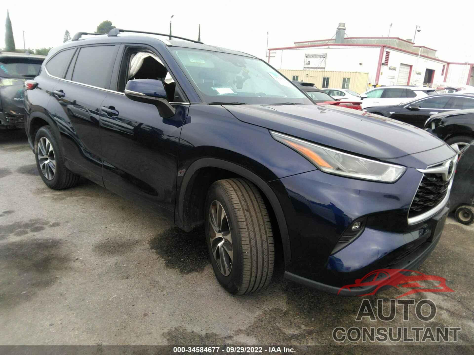 TOYOTA HIGHLANDER 2021 - 5TDGZRAH1MS063866