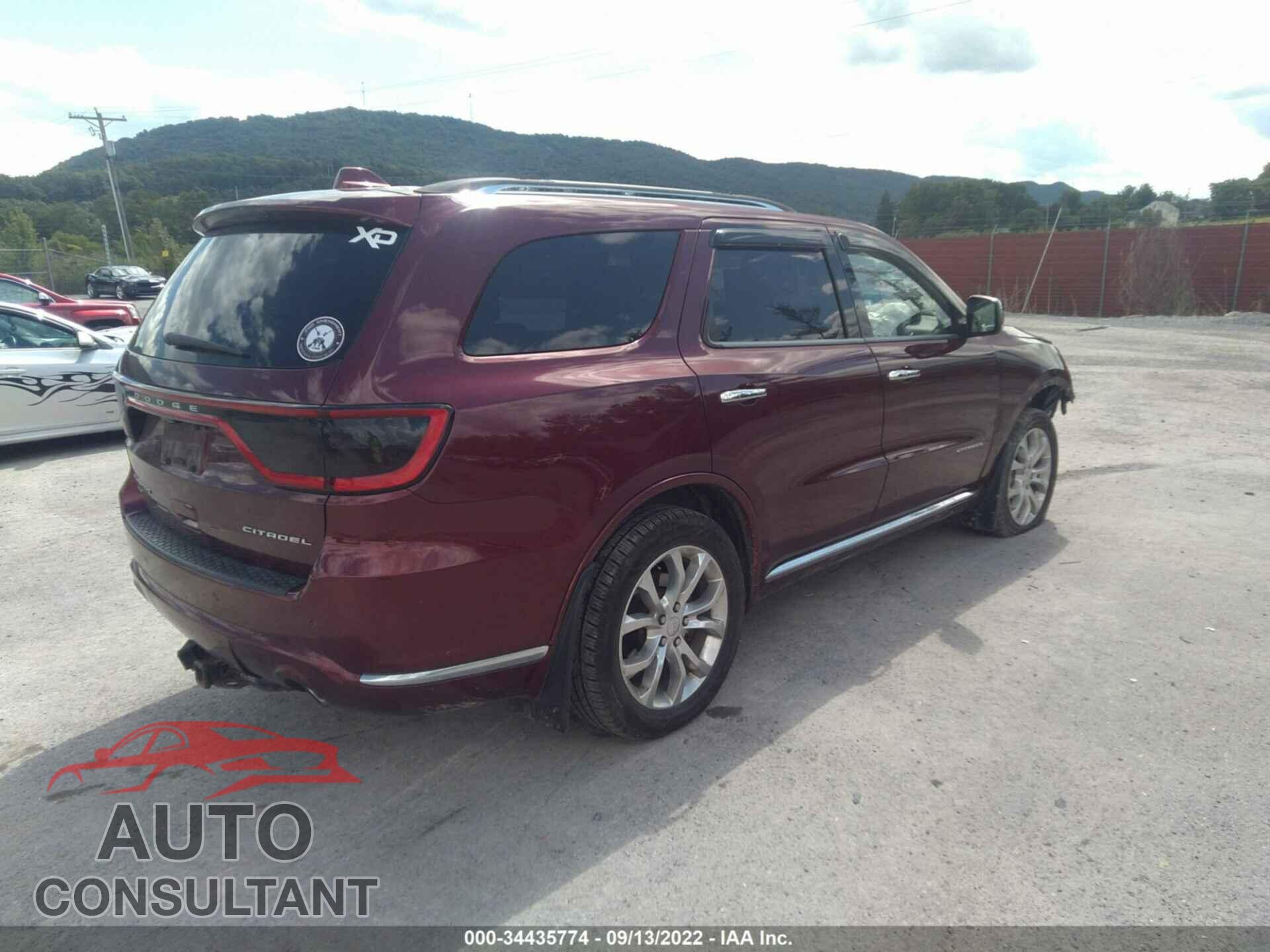 DODGE DURANGO 2016 - 1C4RDJEG5GC300861