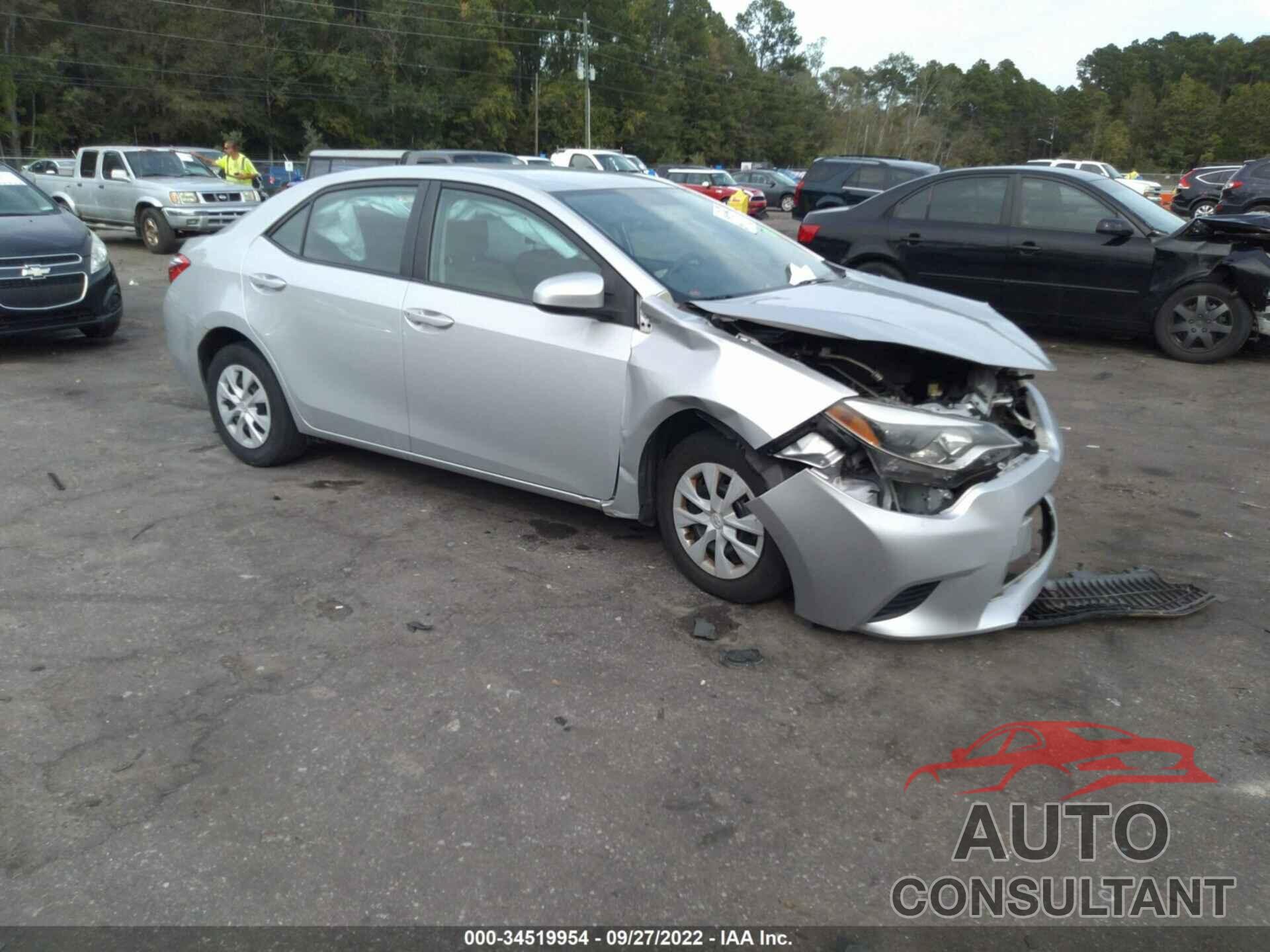 TOYOTA COROLLA 2016 - 2T1BURHE3GC611089