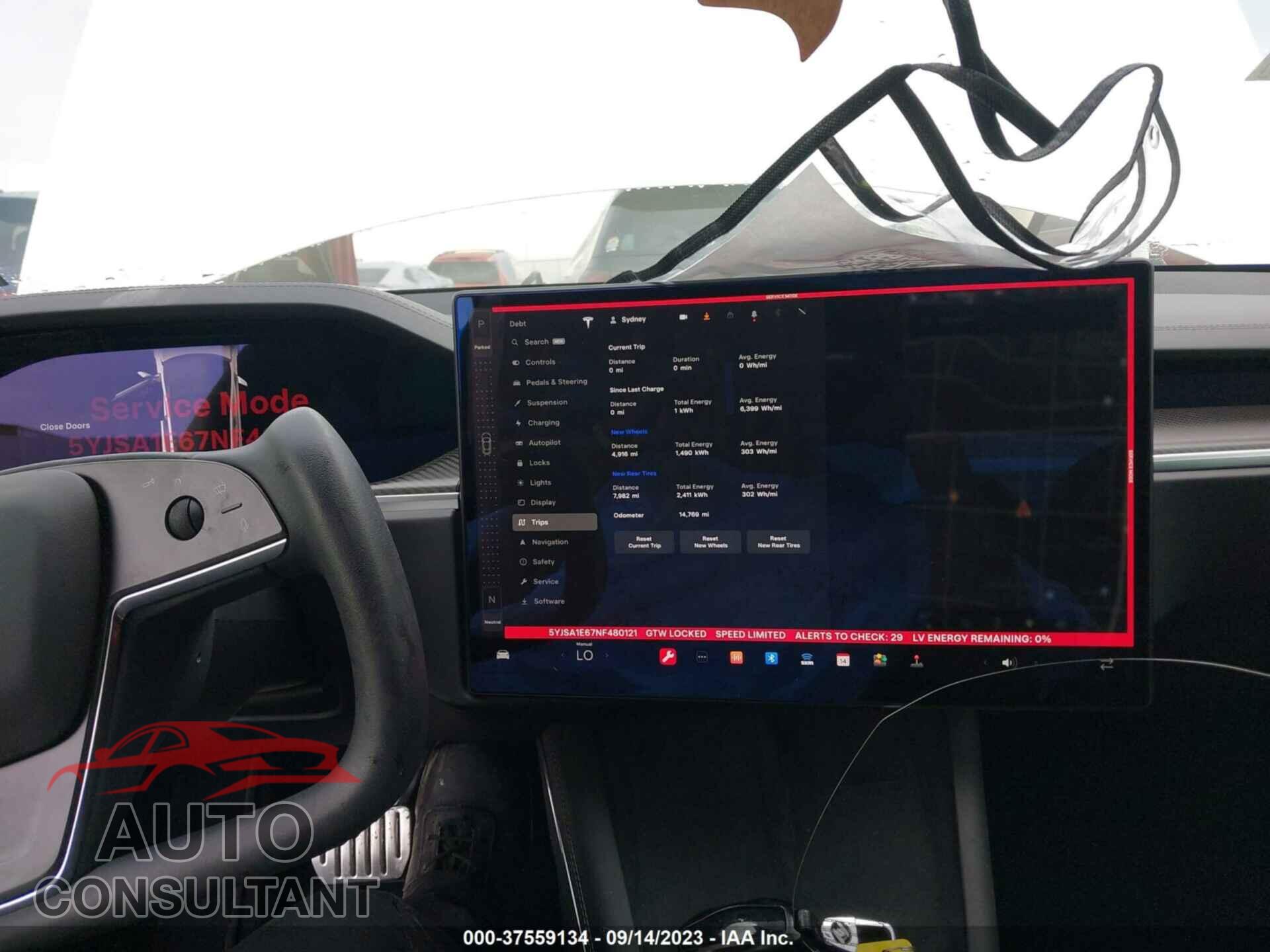 TESLA MODEL S 2022 - 5YJSA1E67NF480121
