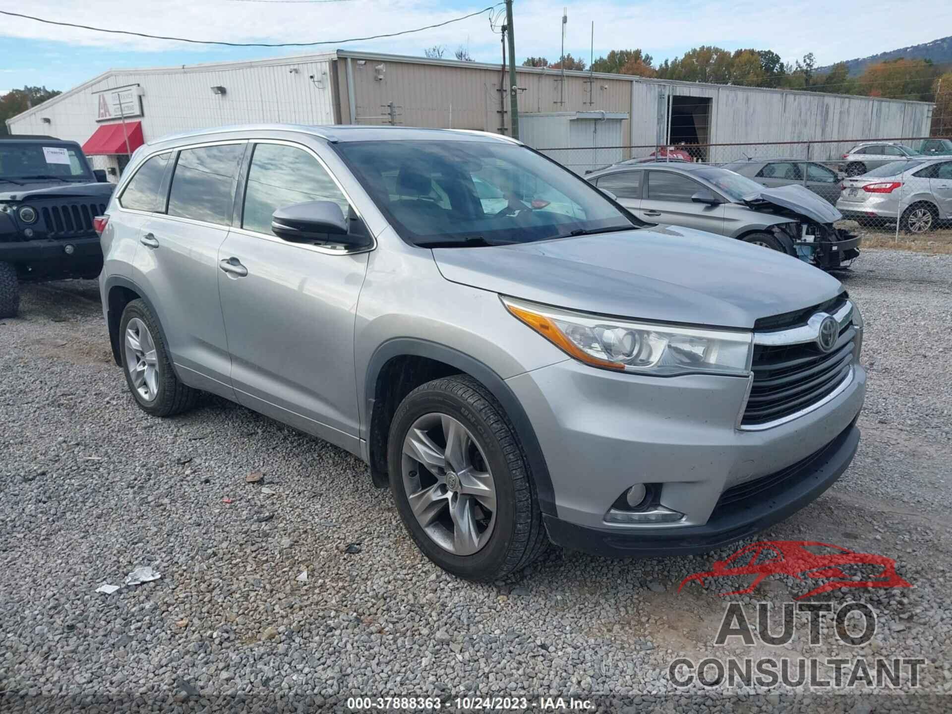 TOYOTA HIGHLANDER 2015 - 5TDDKRFH7FS202692