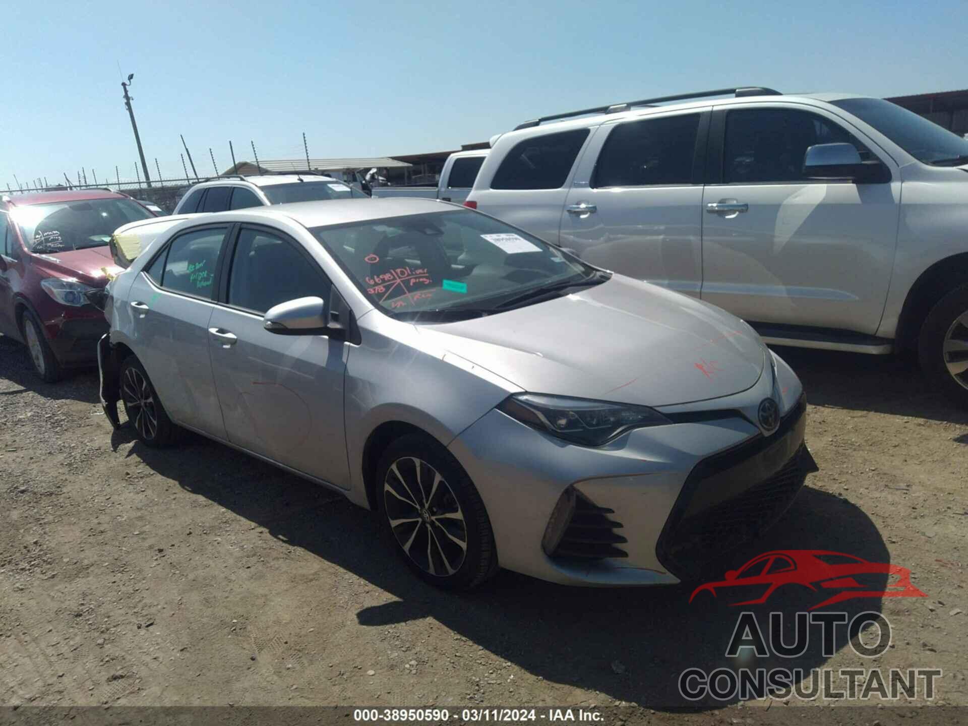 TOYOTA COROLLA 2019 - 5YFBURHE0KP929339