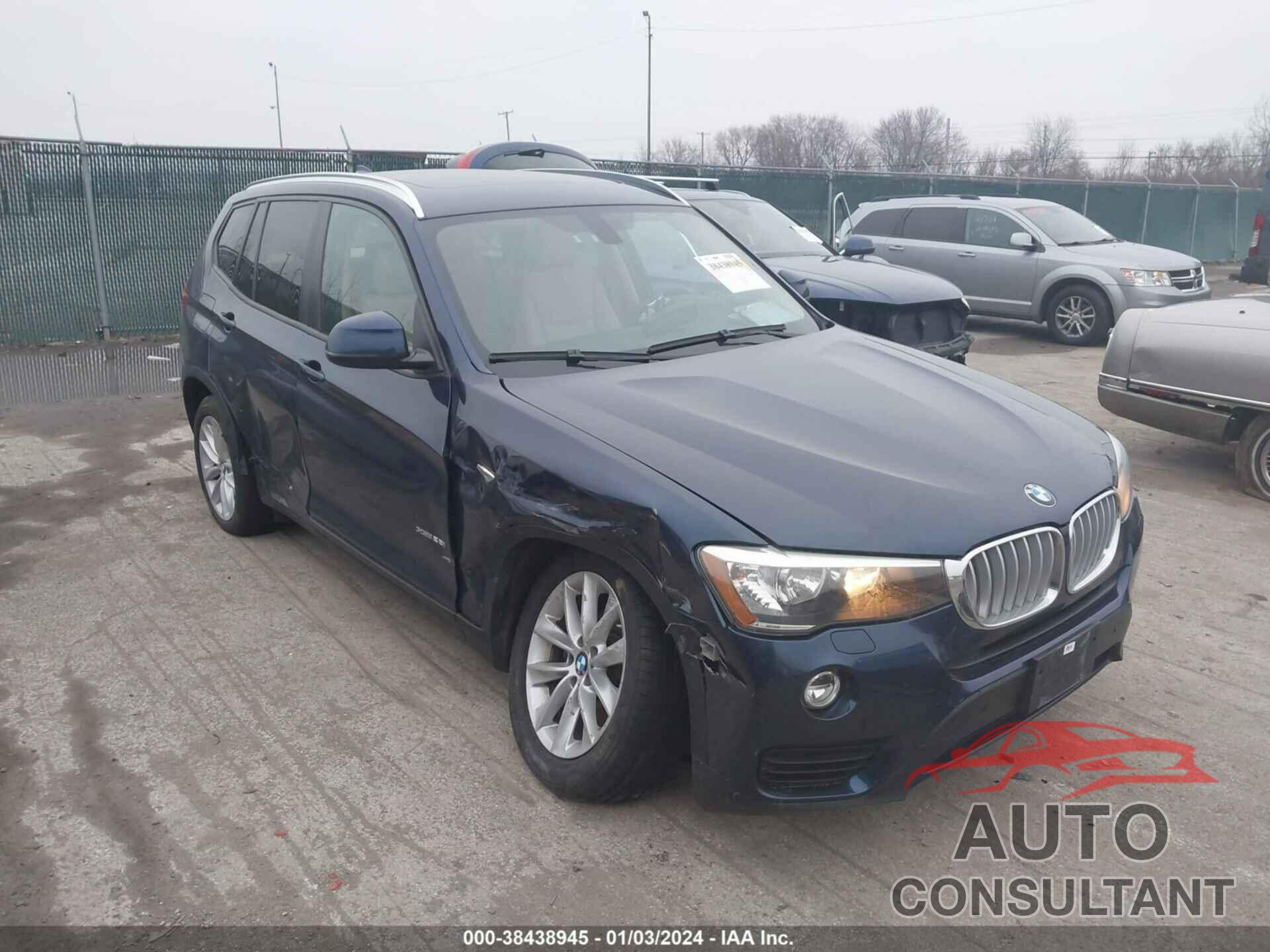 BMW X3 2016 - 5UXWX9C50G0D92121