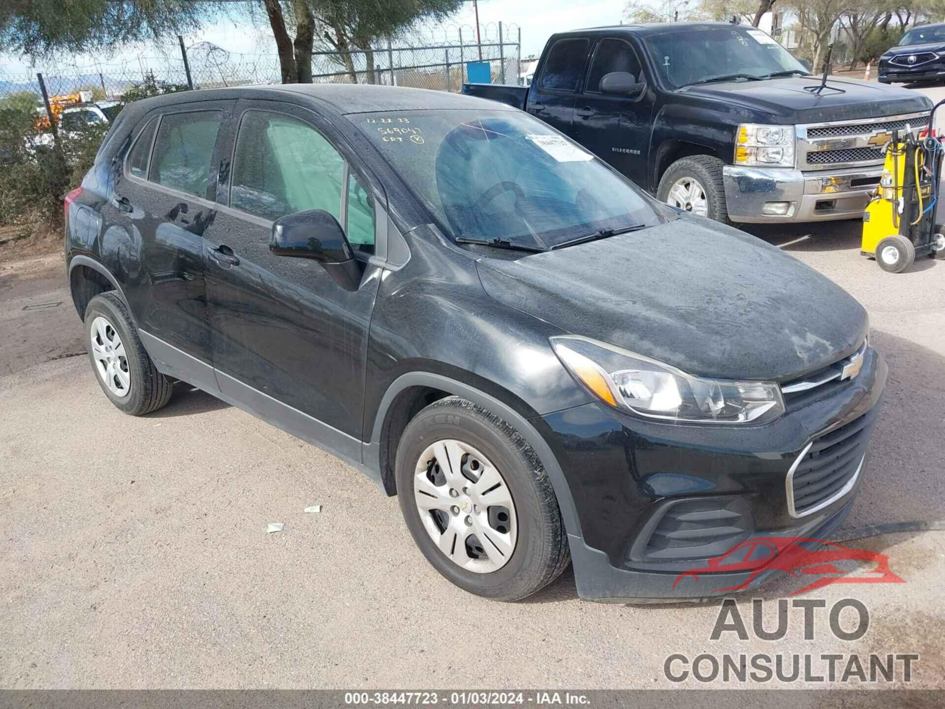 CHEVROLET TRAX 2017 - 3GNCJKSB8HL279420