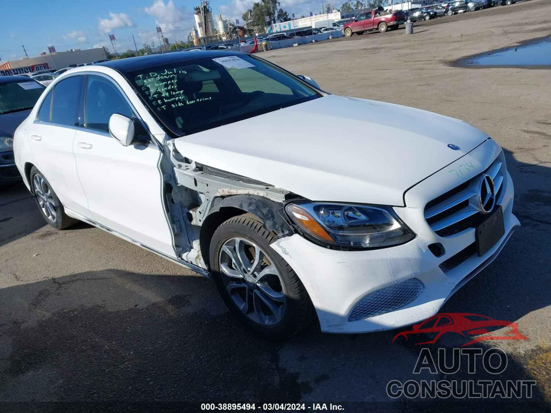 MERCEDES-BENZ C 300 2016 - 55SWF4JBXGU178962