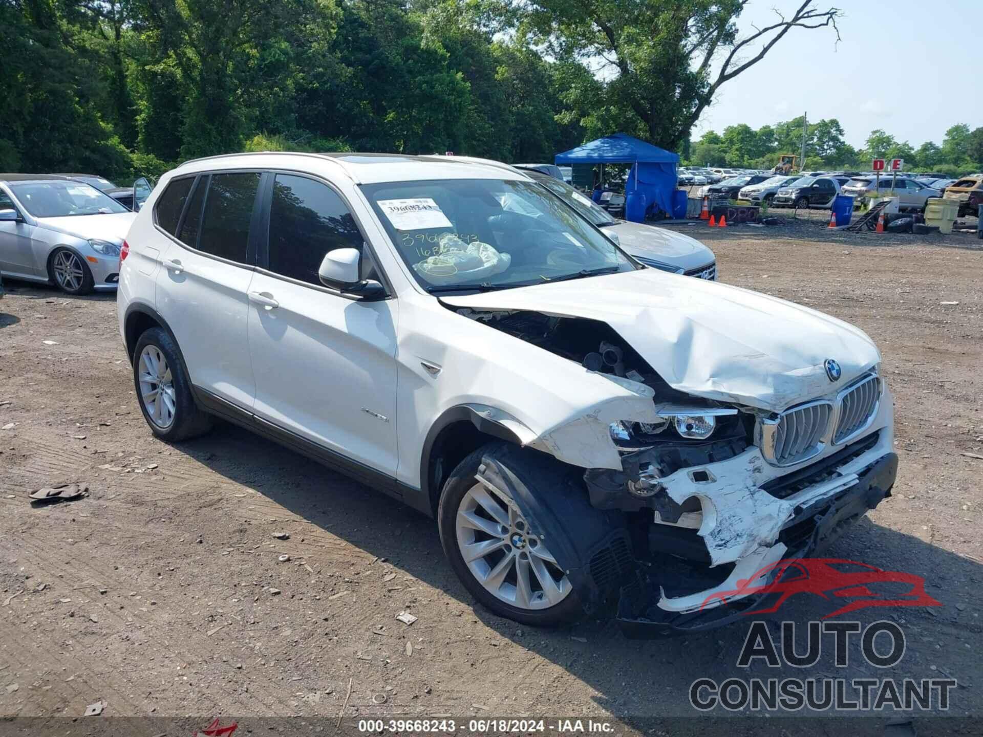 BMW X3 2016 - 5UXWX9C54G0D83261