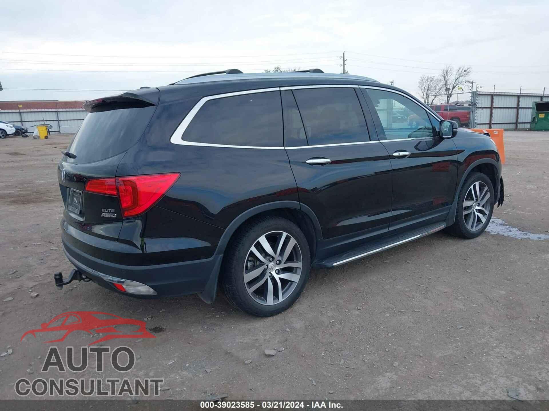 HONDA PILOT 2016 - 5FNYF6H04GB090404