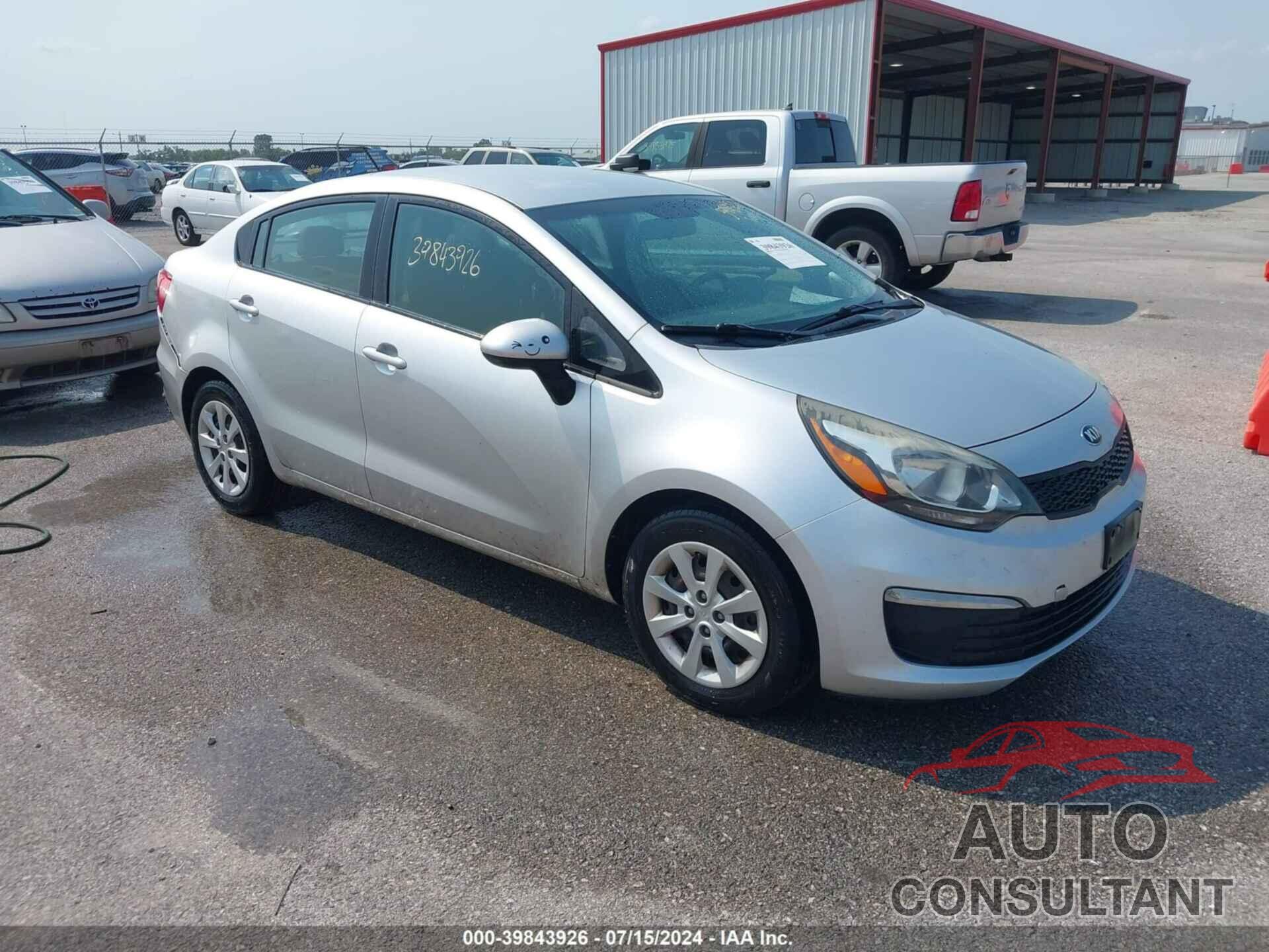 KIA RIO 2016 - KNADM4A30G6544847