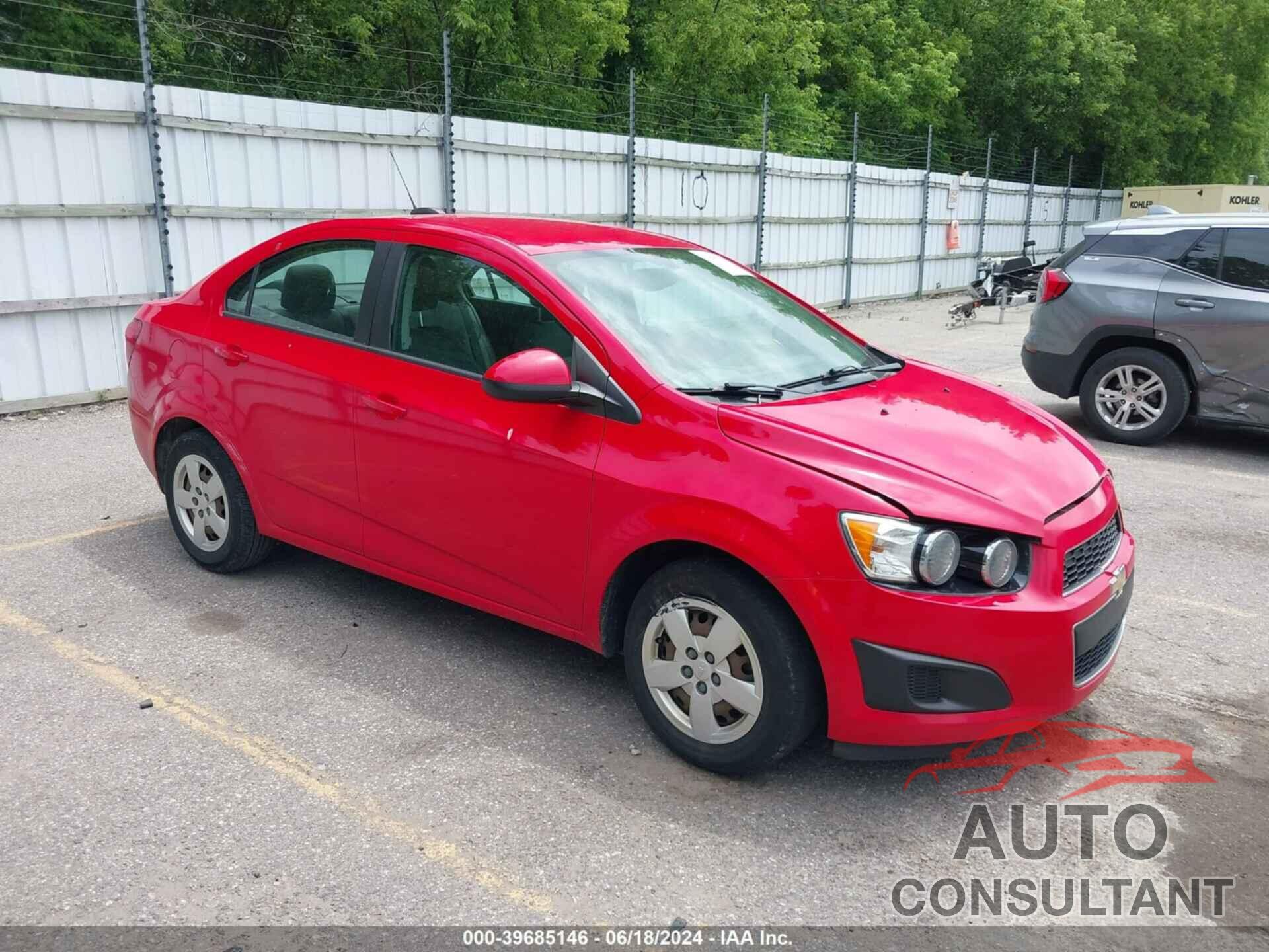 CHEVROLET SONIC 2016 - 1G1JB5SH4G4149280