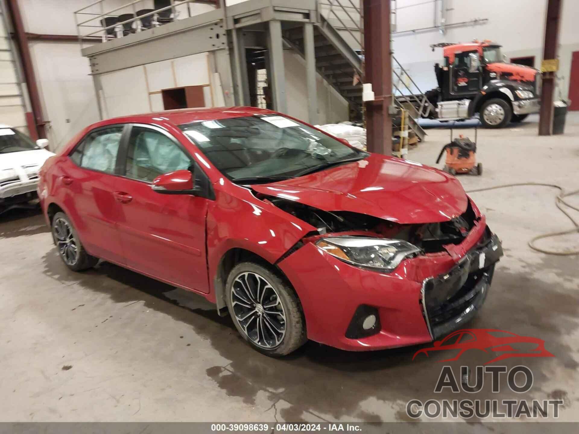 TOYOTA COROLLA 2016 - 2T1BURHE1GC522640