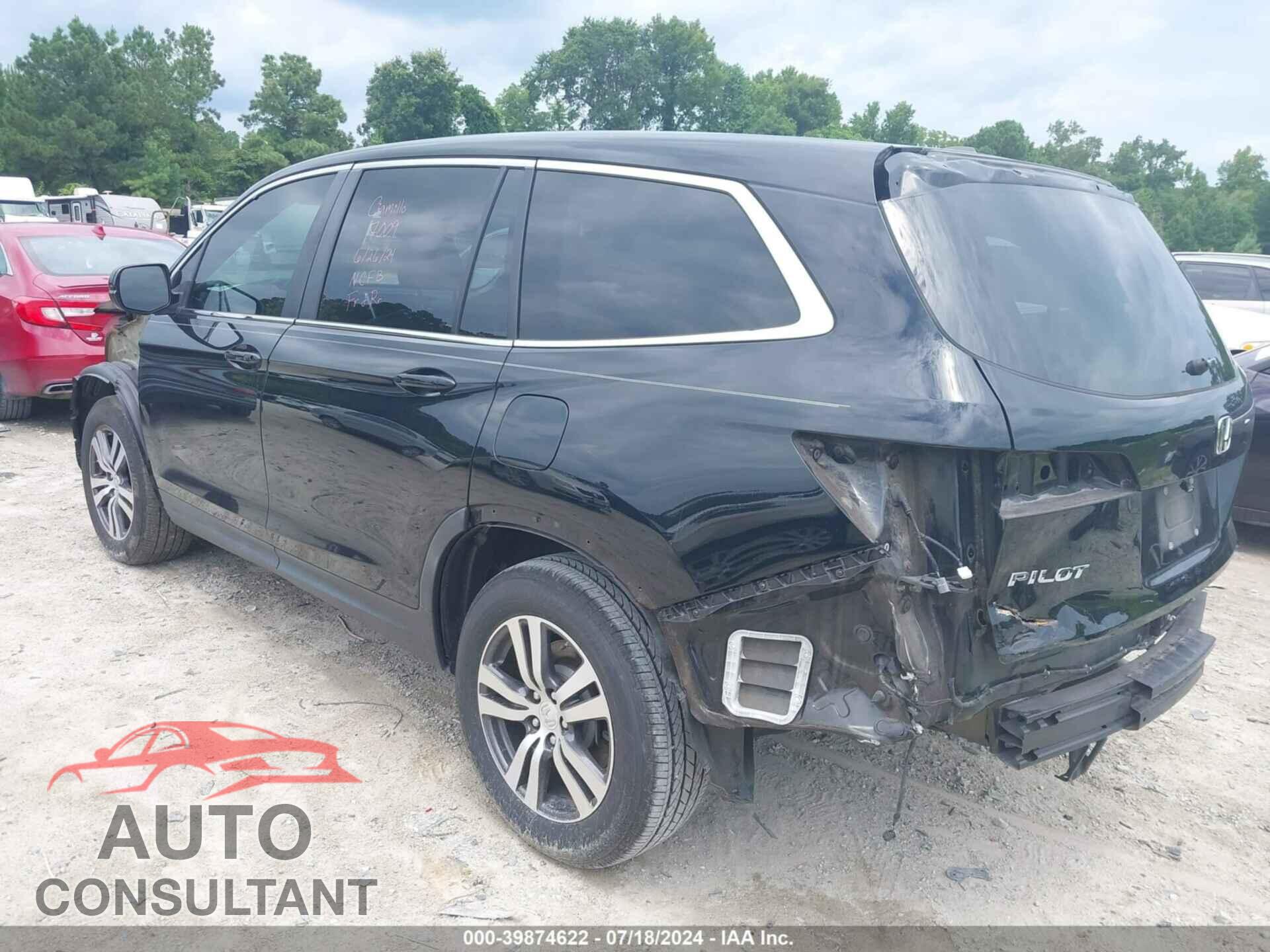 HONDA PILOT 2017 - 5FNYF5H55HB005769
