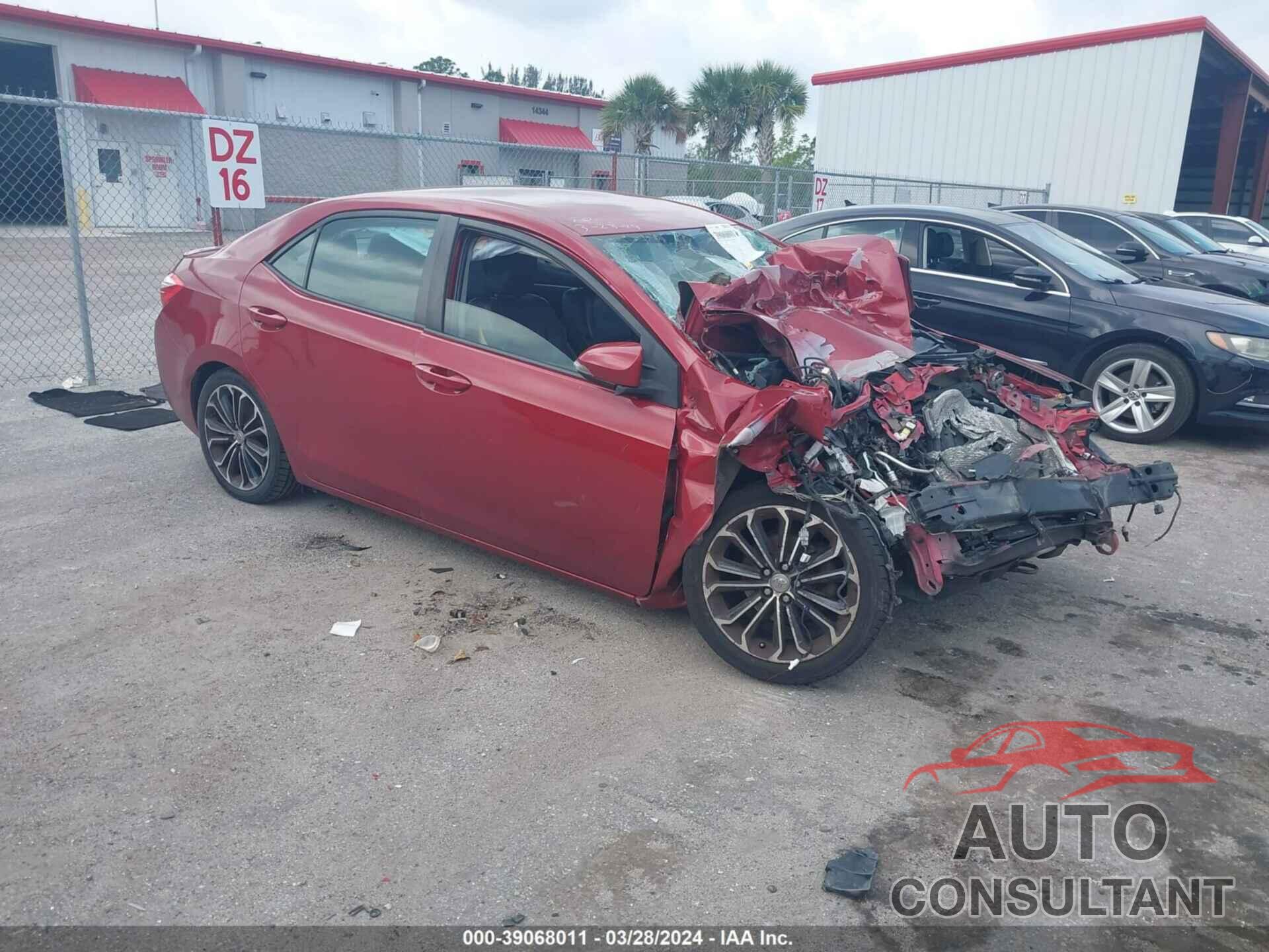 TOYOTA COROLLA 2016 - 2T1BURHE8GC589252