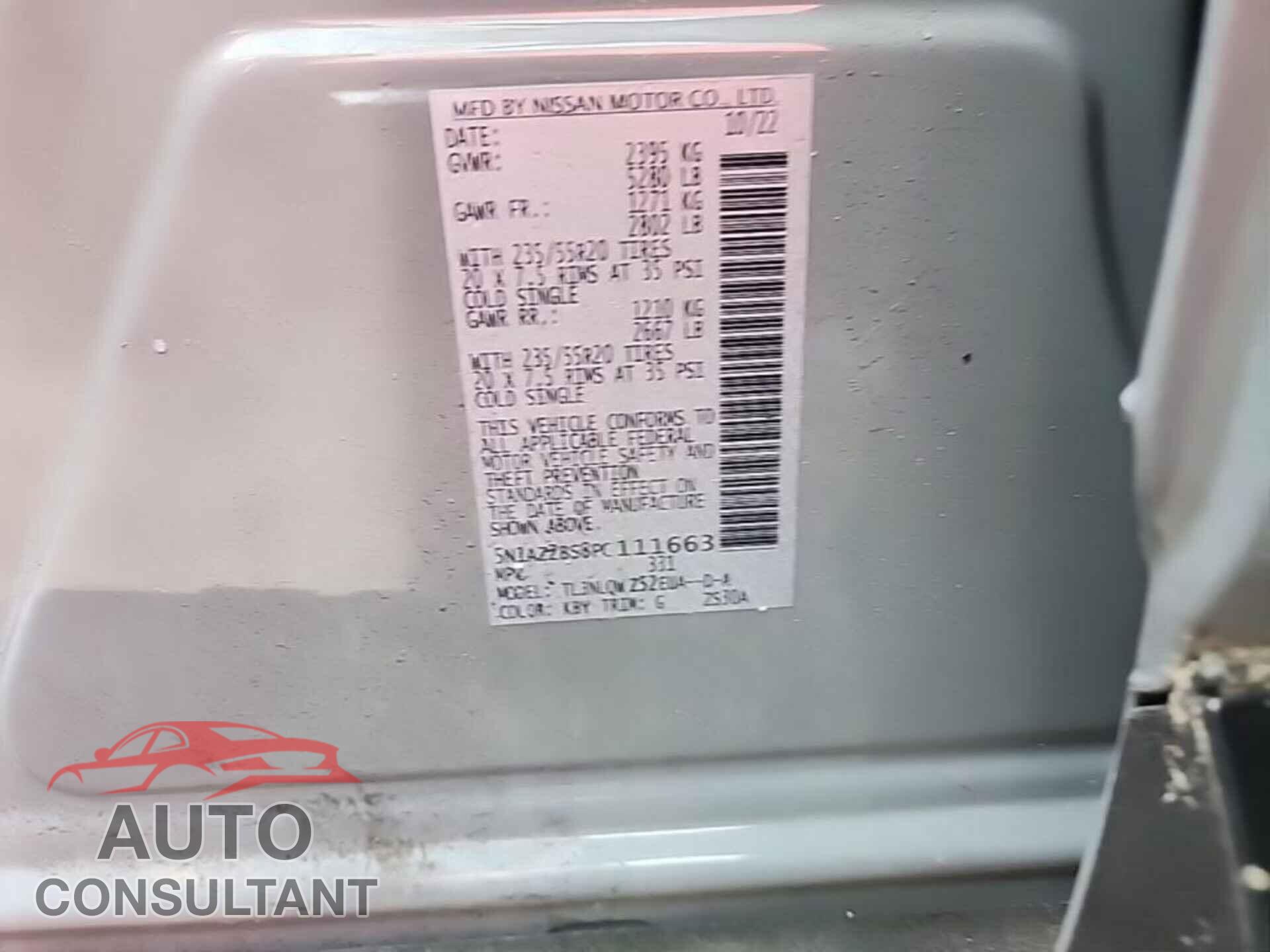NISSAN MURANO 2023 - 5N1AZ2BS8PC111663