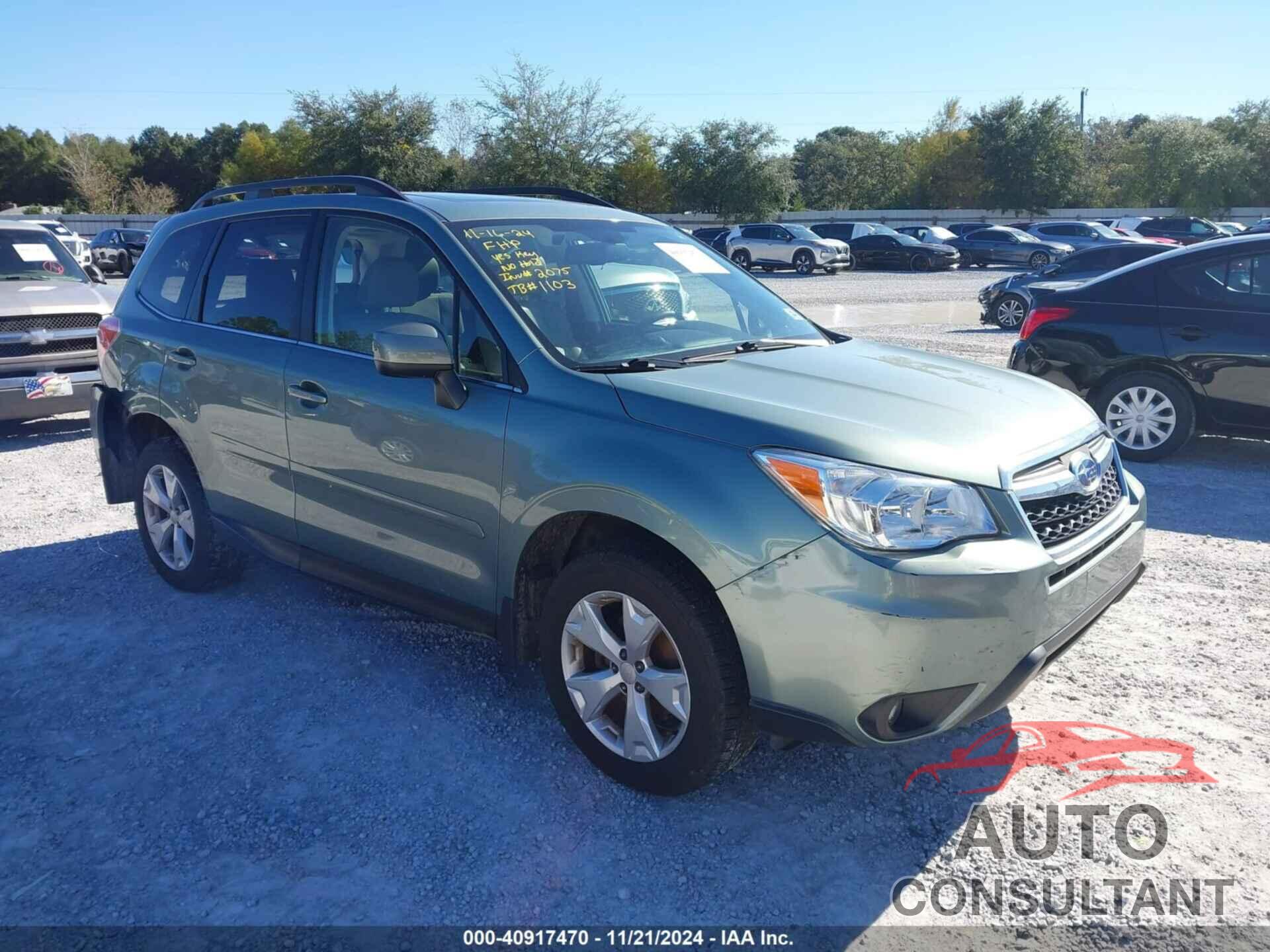 SUBARU FORESTER 2016 - JF2SJARC8GH557597