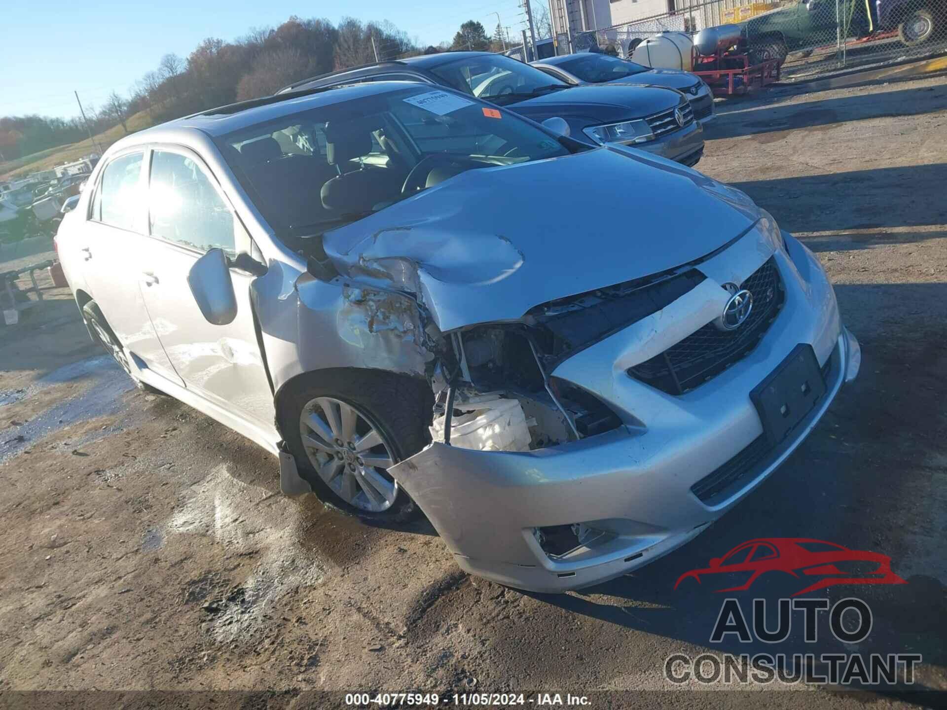 TOYOTA COROLLA 2009 - 2T1BU40E89C150747