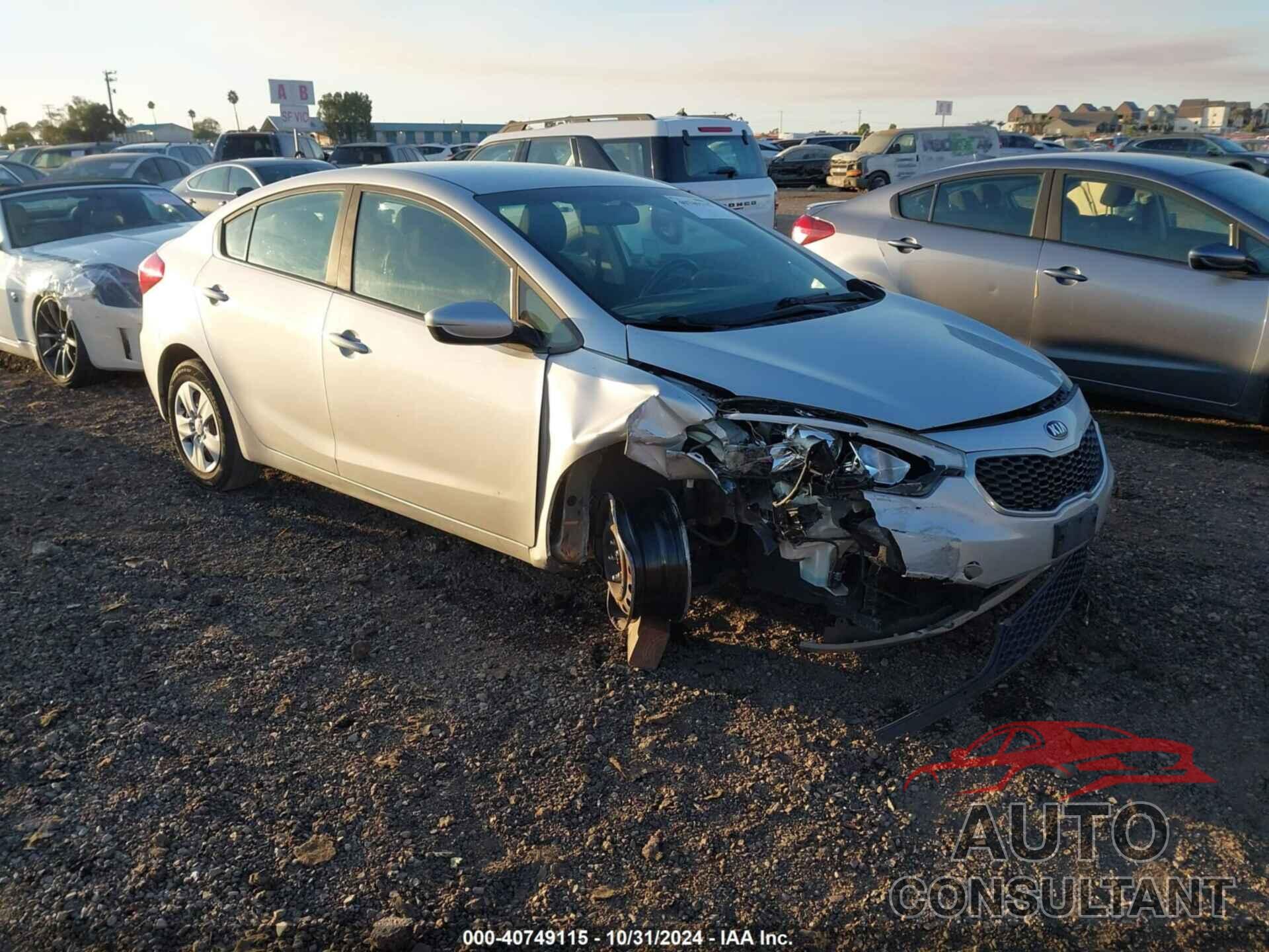 KIA FORTE 2016 - KNAFK4A68G5588206