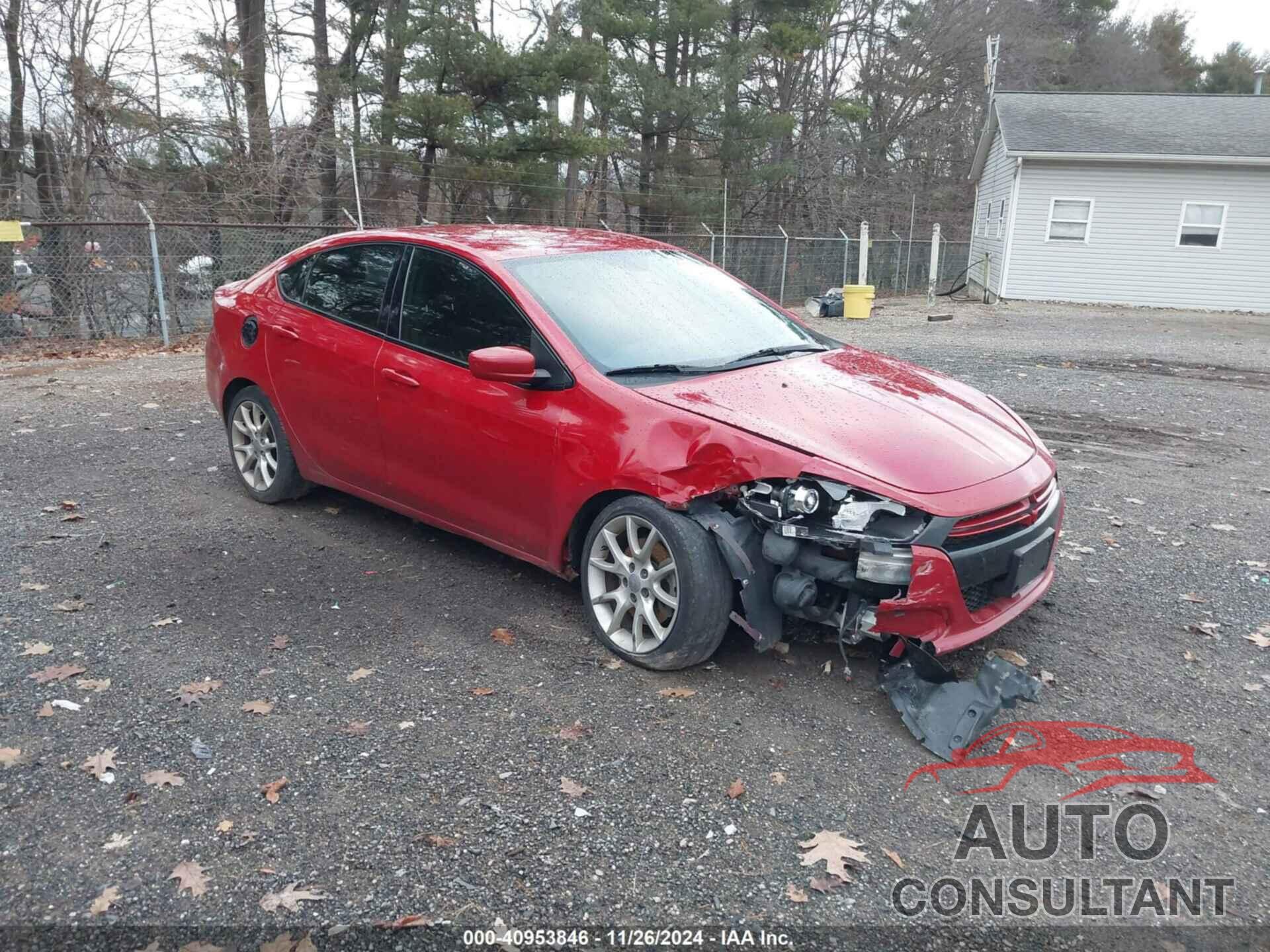 DODGE DART 2013 - 1C3CDFBA8DD107200